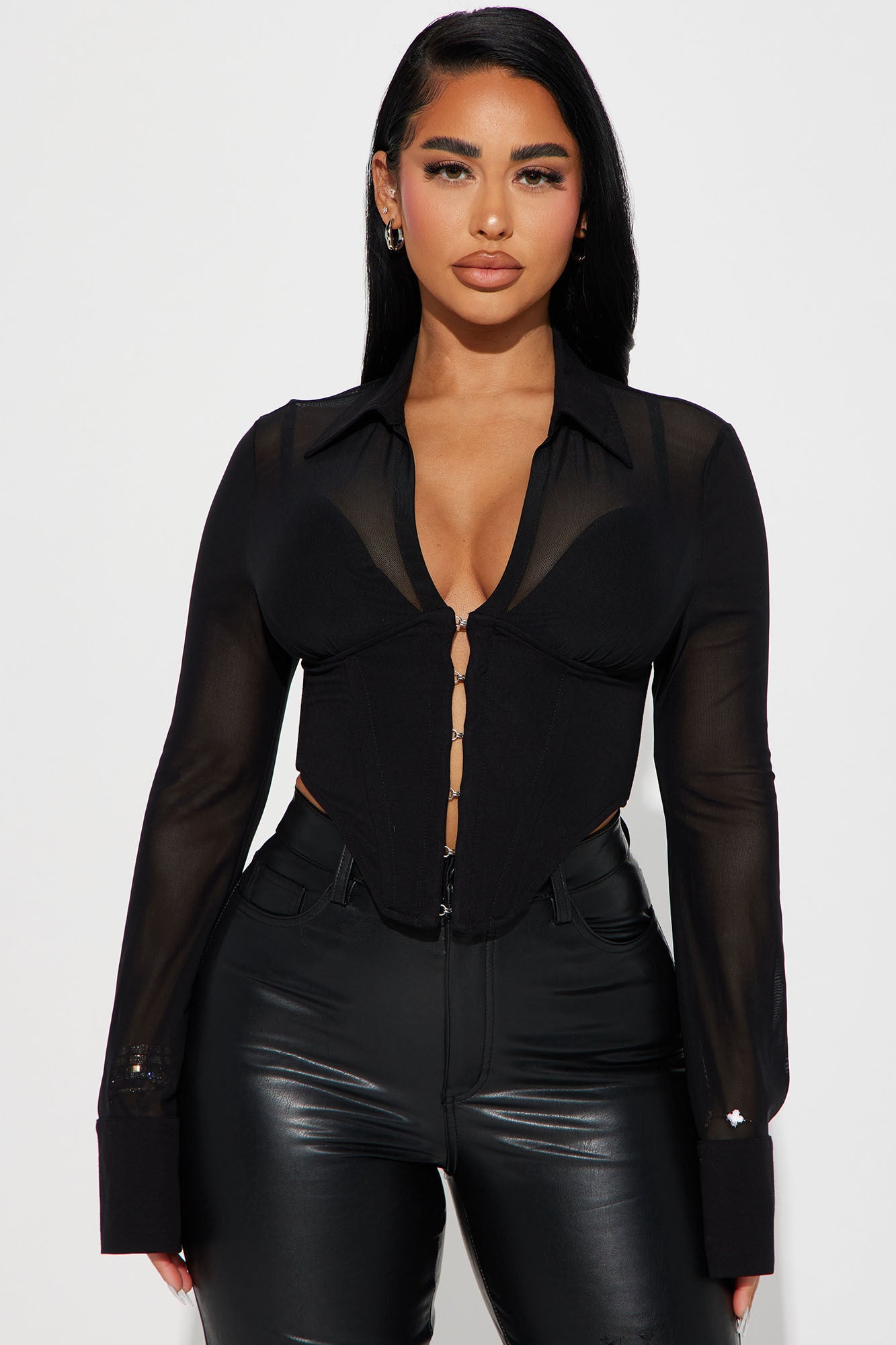 Secret's Out Mesh Corset Top