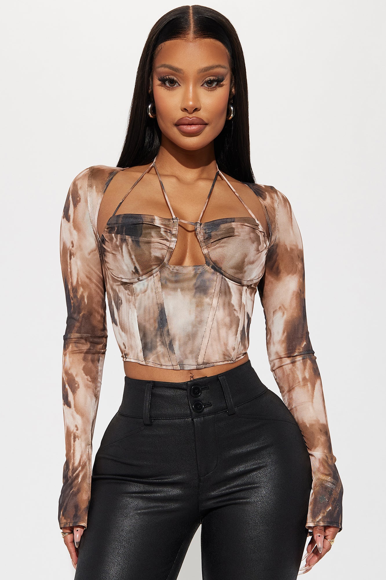 Maura Mesh Corset Top