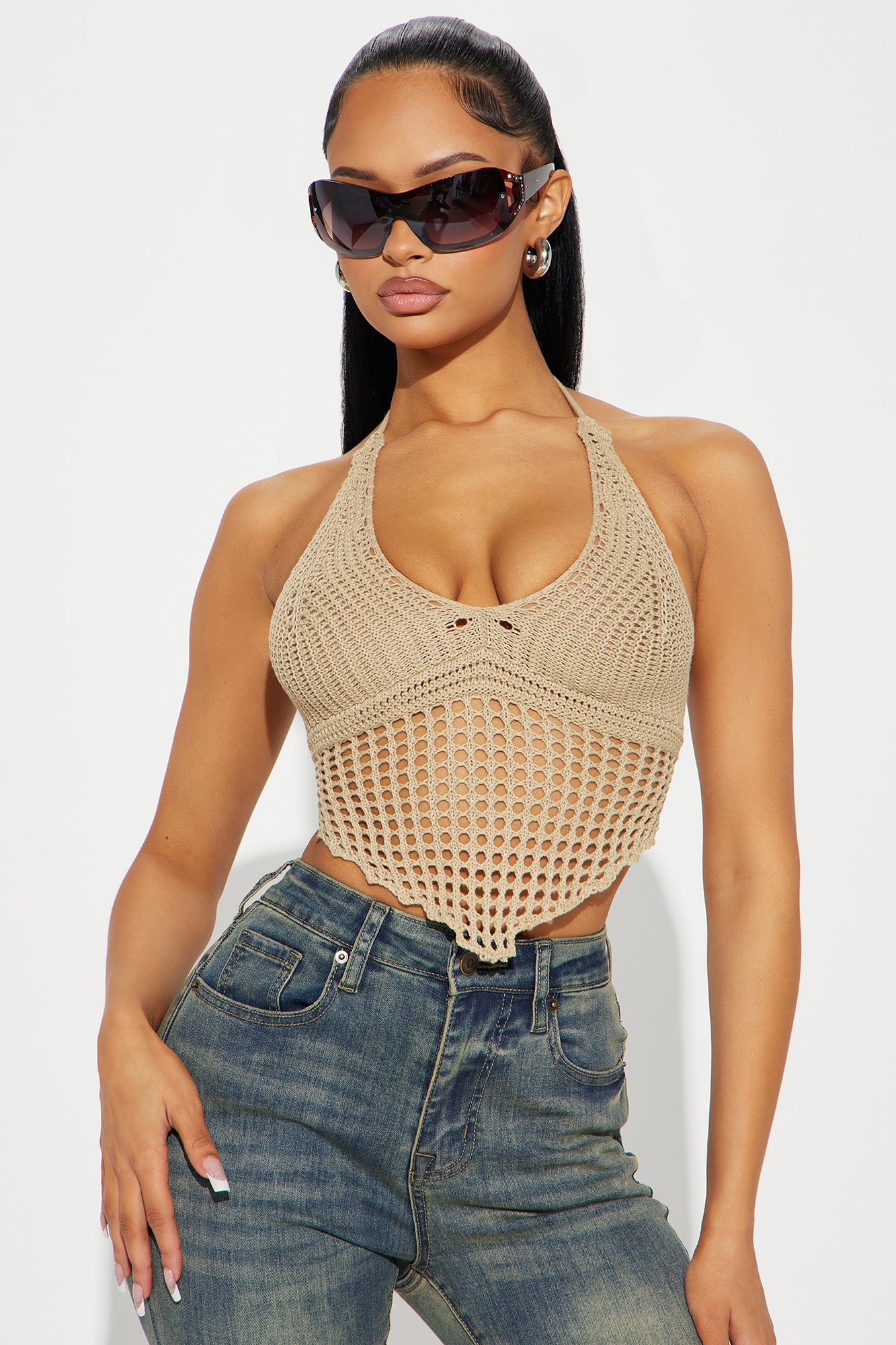 Beach Babe Crochet Halter Top