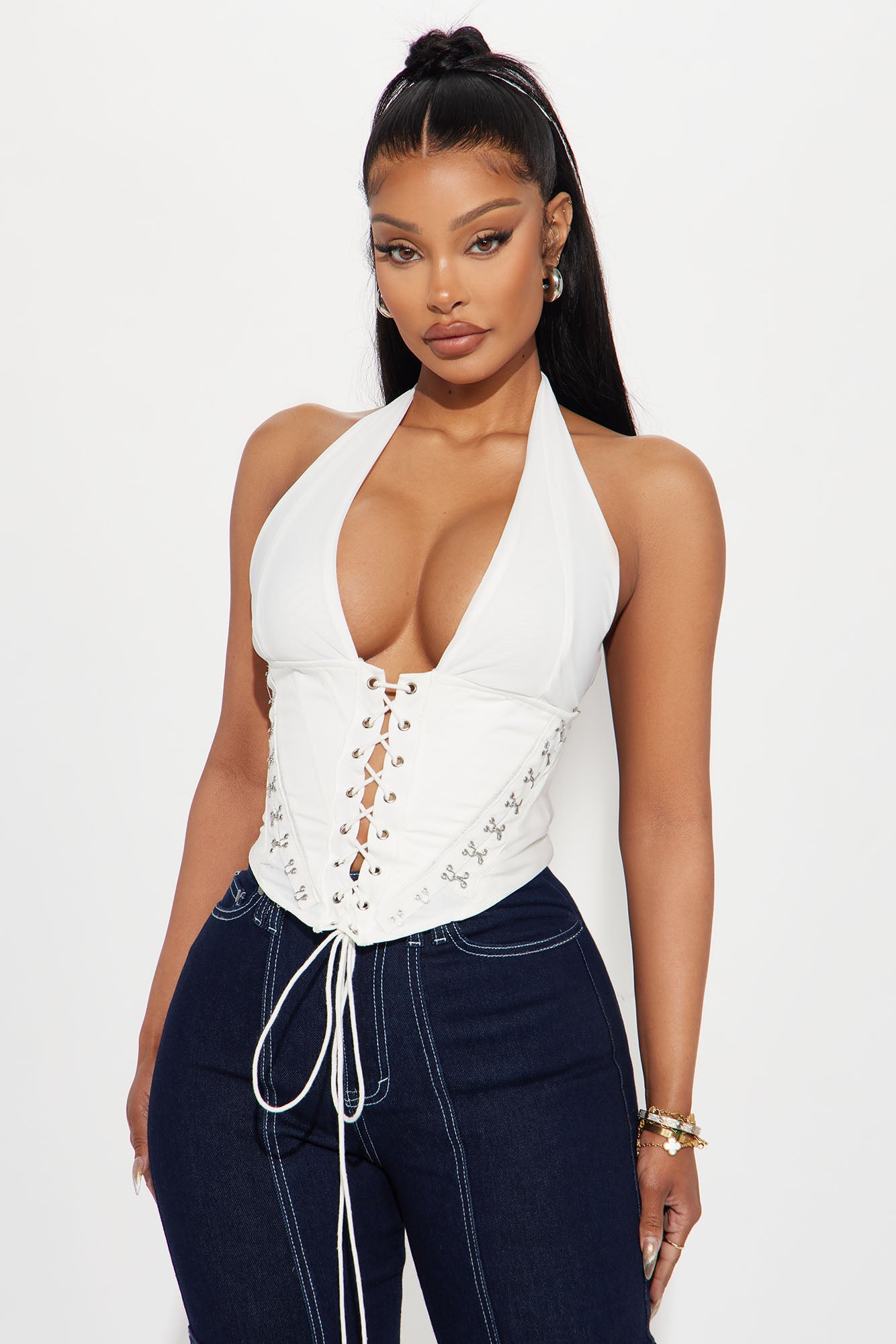 Alexis Lace Up Halter Top