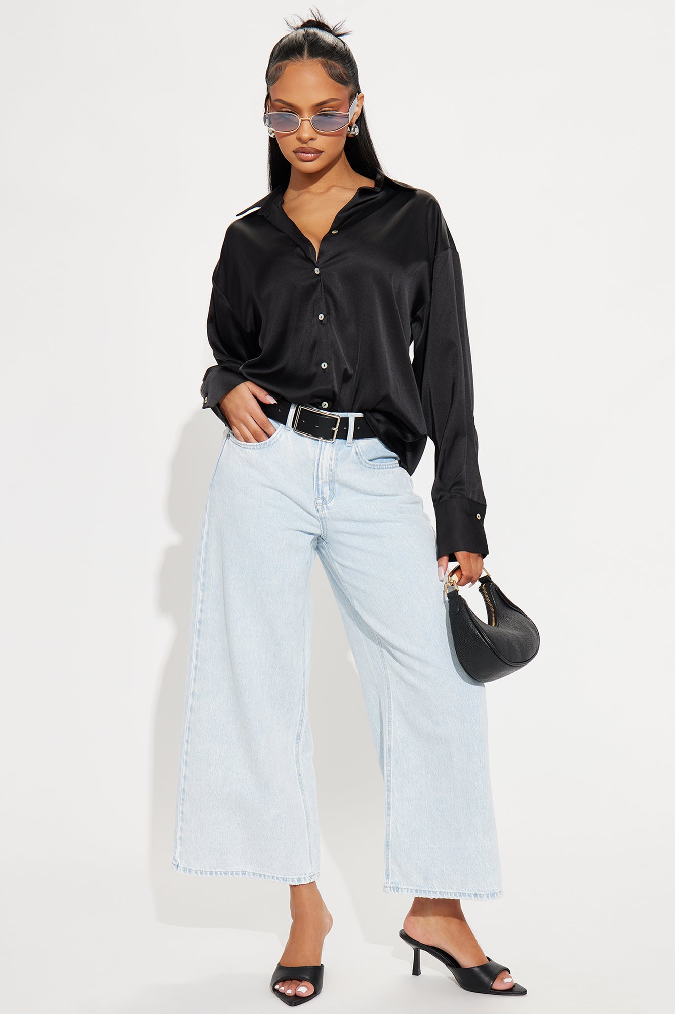 Jemma Cropped Wide Leg Jeans