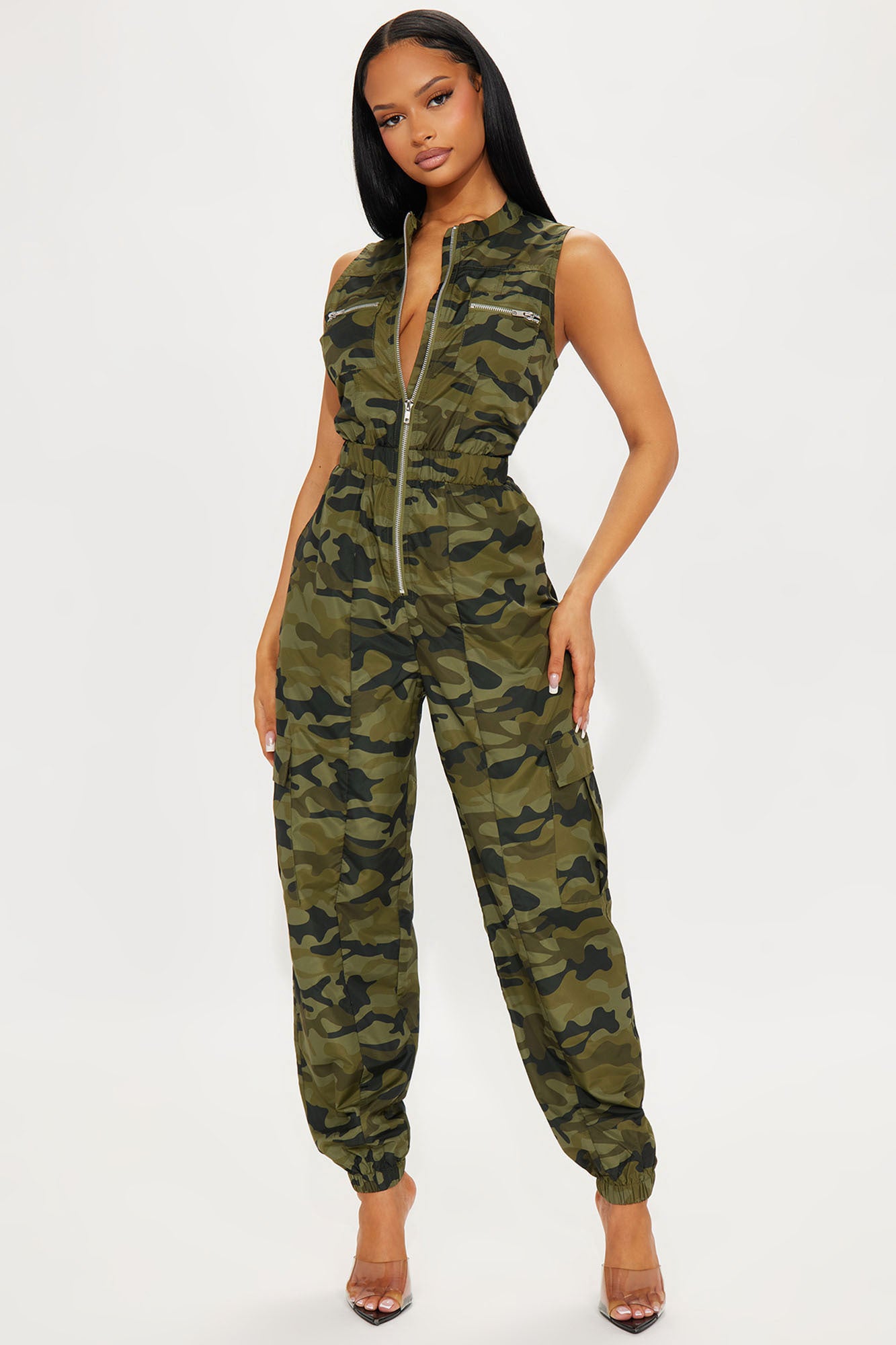 Hidden in Plain Sight  Camo Jumpsuit