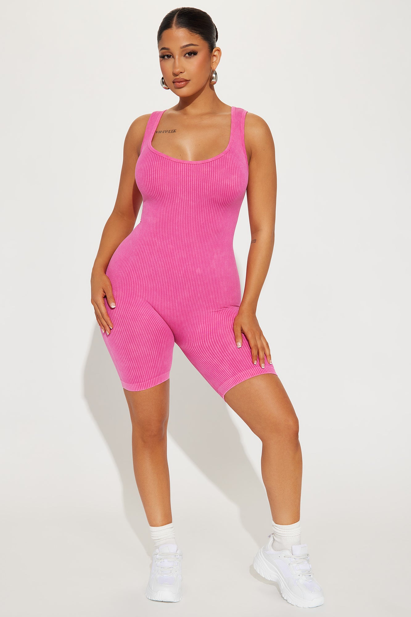 Nikole Mineral Wash Seamless Romper