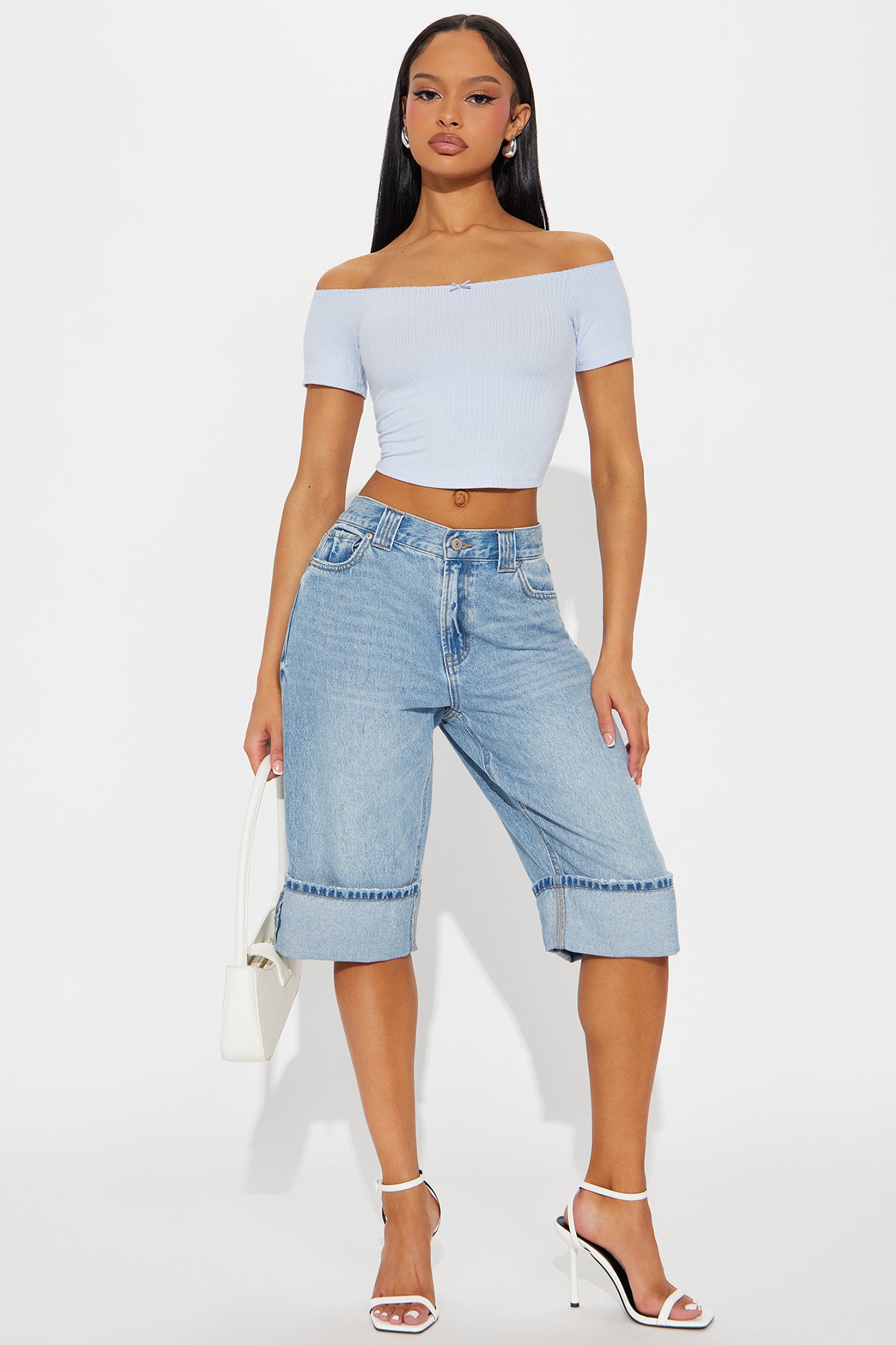 On The Coast Non Stretch Cuffed Denim Jorts