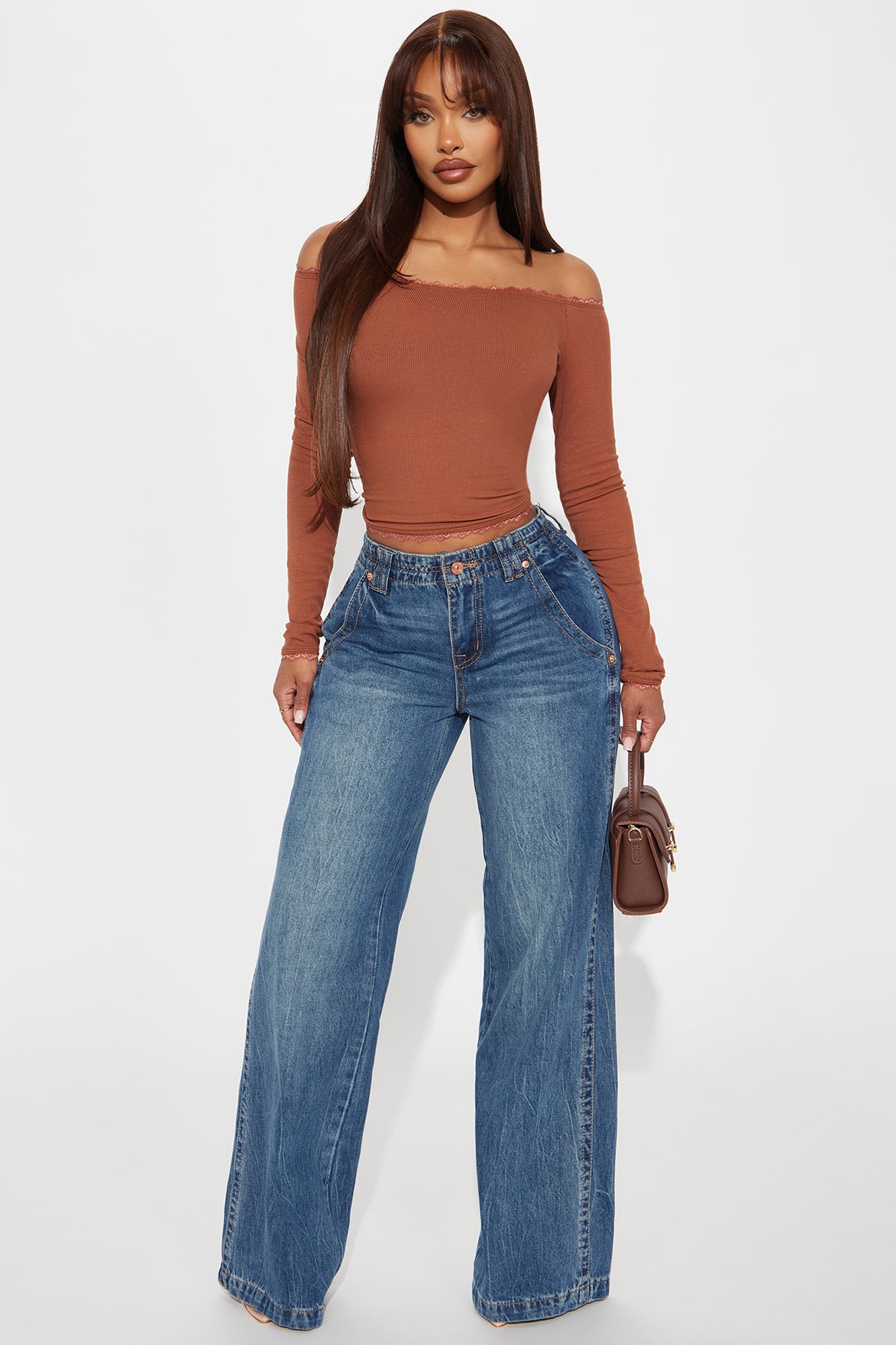 Clarke Non Stretch Low Rise A-Line Jeans