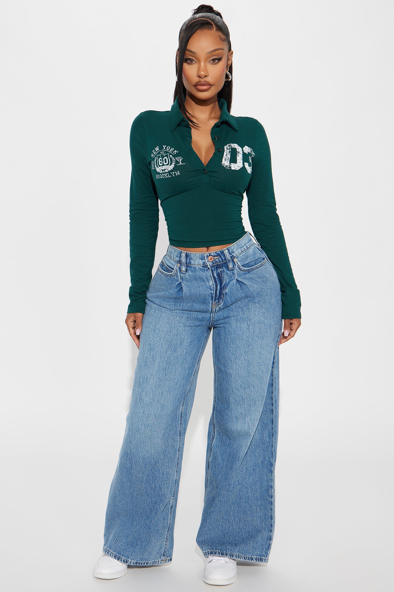 Solange Drop Waist Baggy Wide Leg Jeans