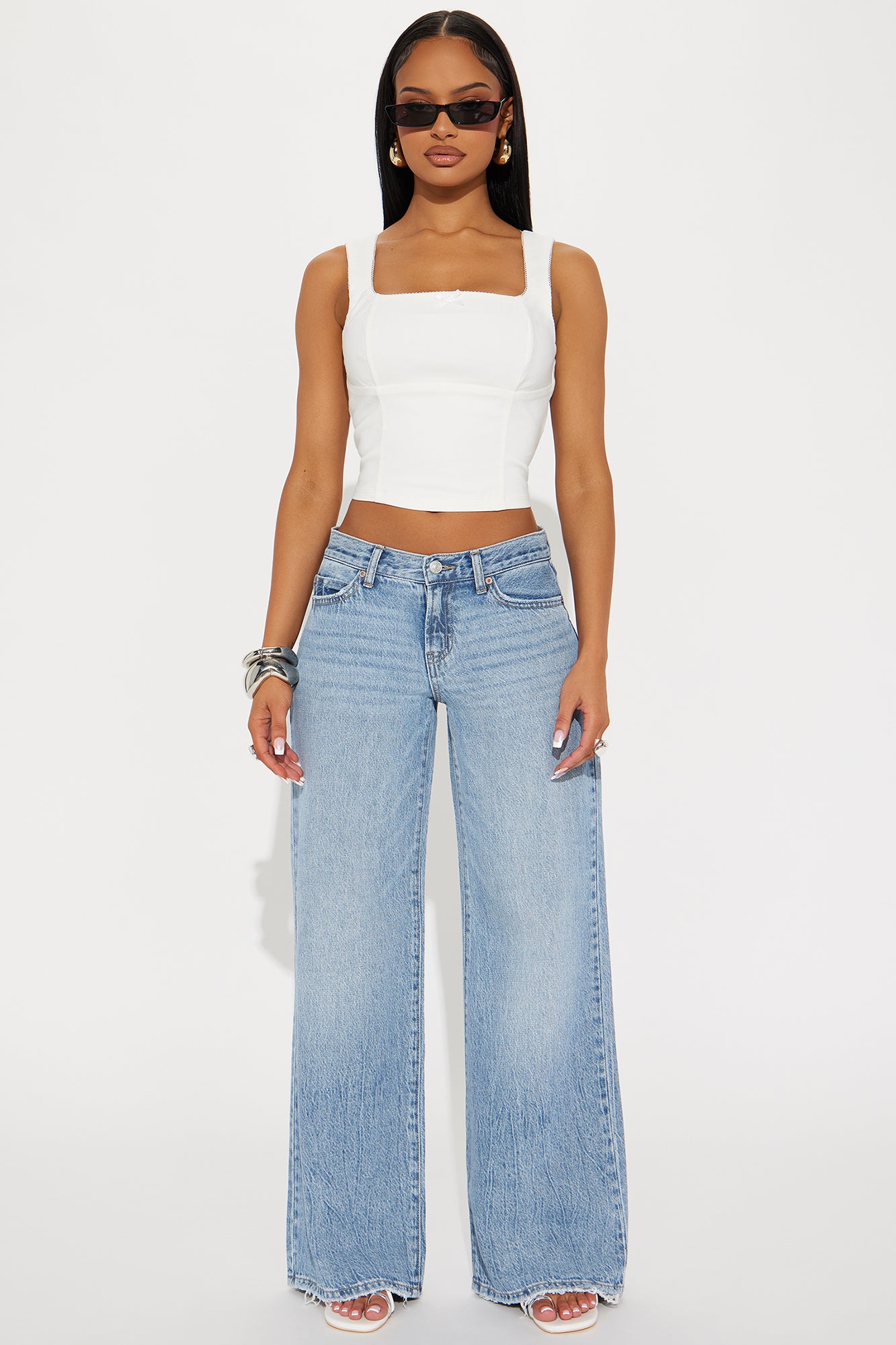 Dear Elliot Low Rise Relaxed A Line Flare