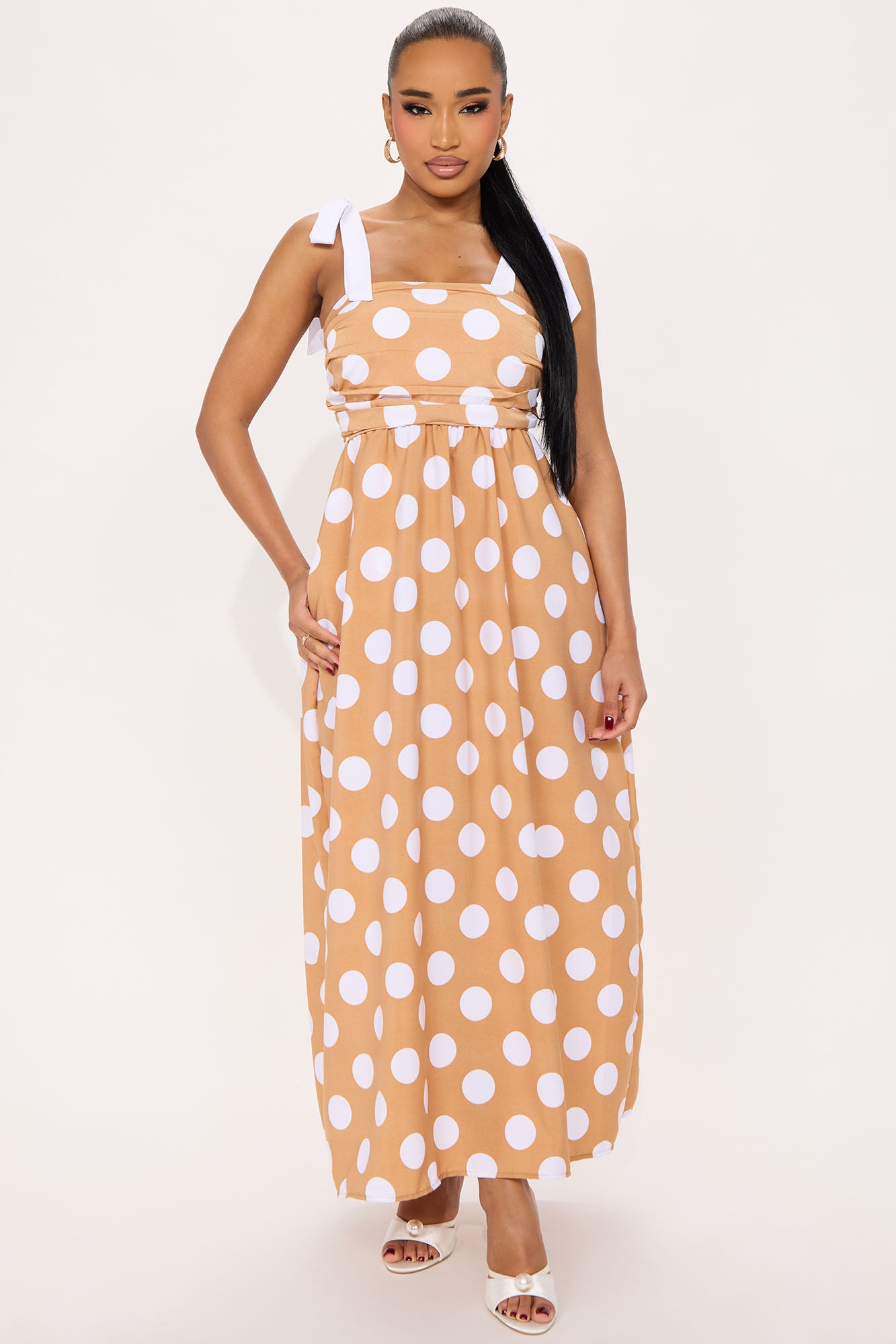 Alyssa Tie Shoulder Maxi Dress