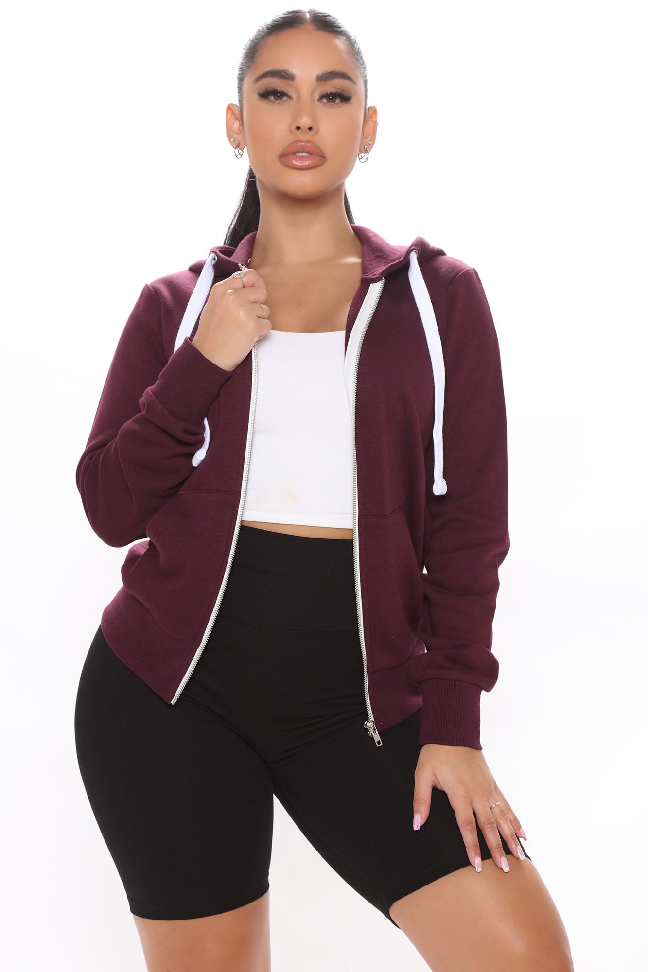 Relaxed Vibe Zip Up Jacket