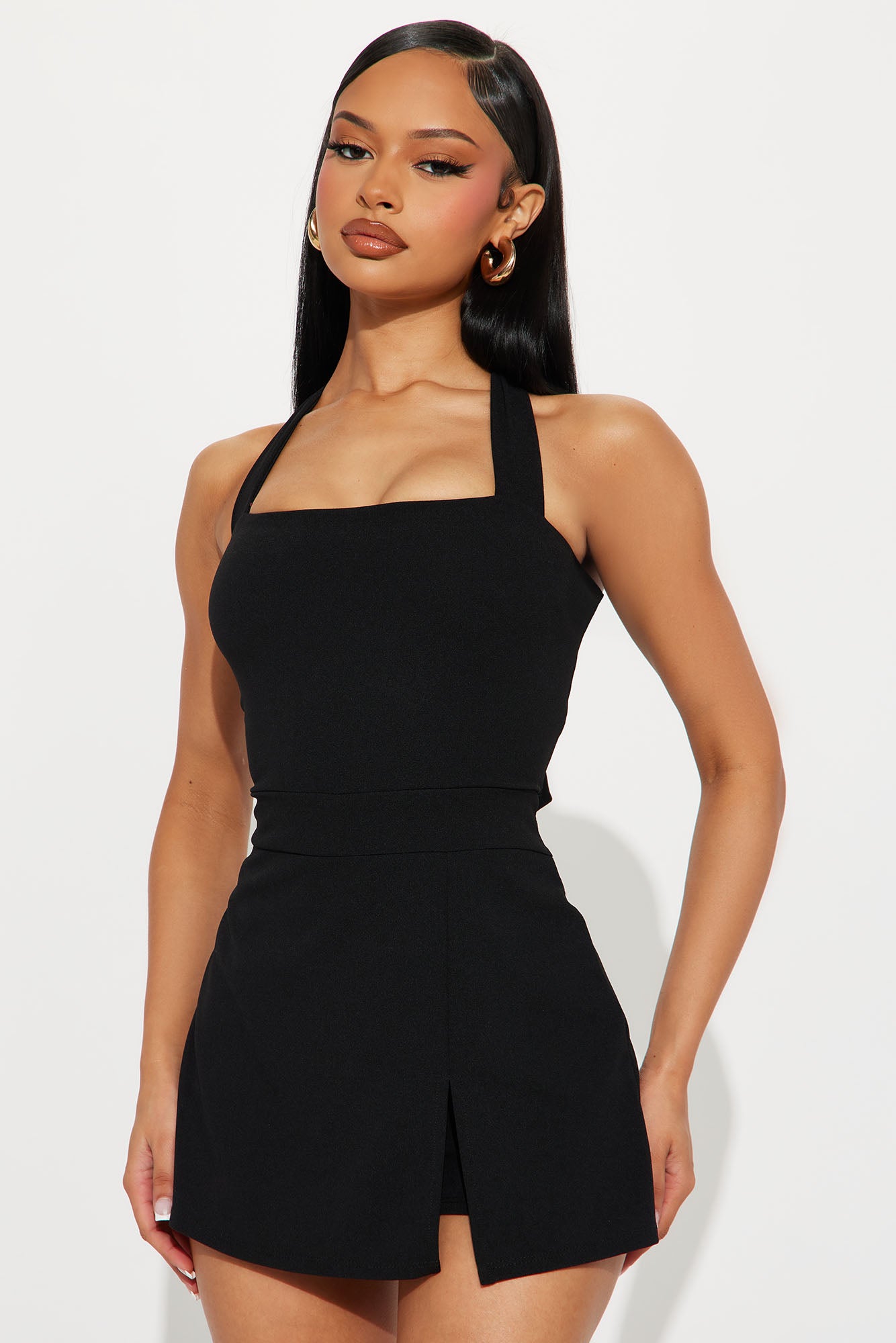 First Time Here Crepe Skort Romper
