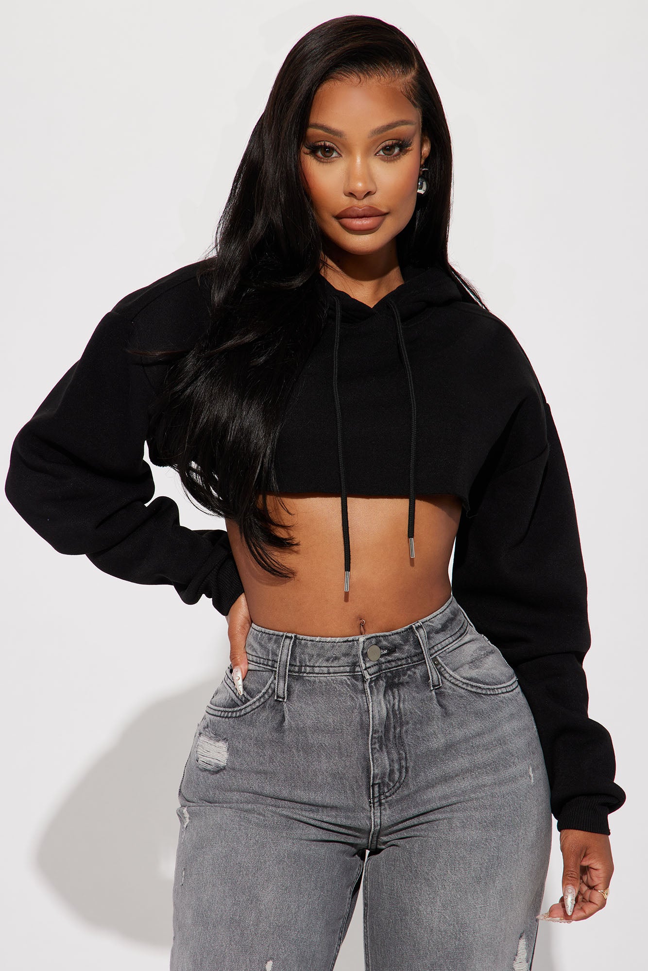 Lilian Cropped Lounge Hoodie