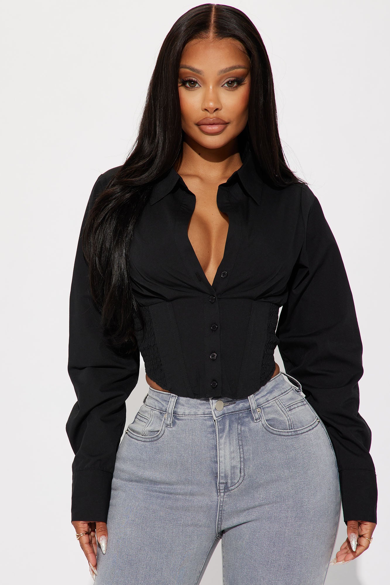 Endless Talks Corset Shirt