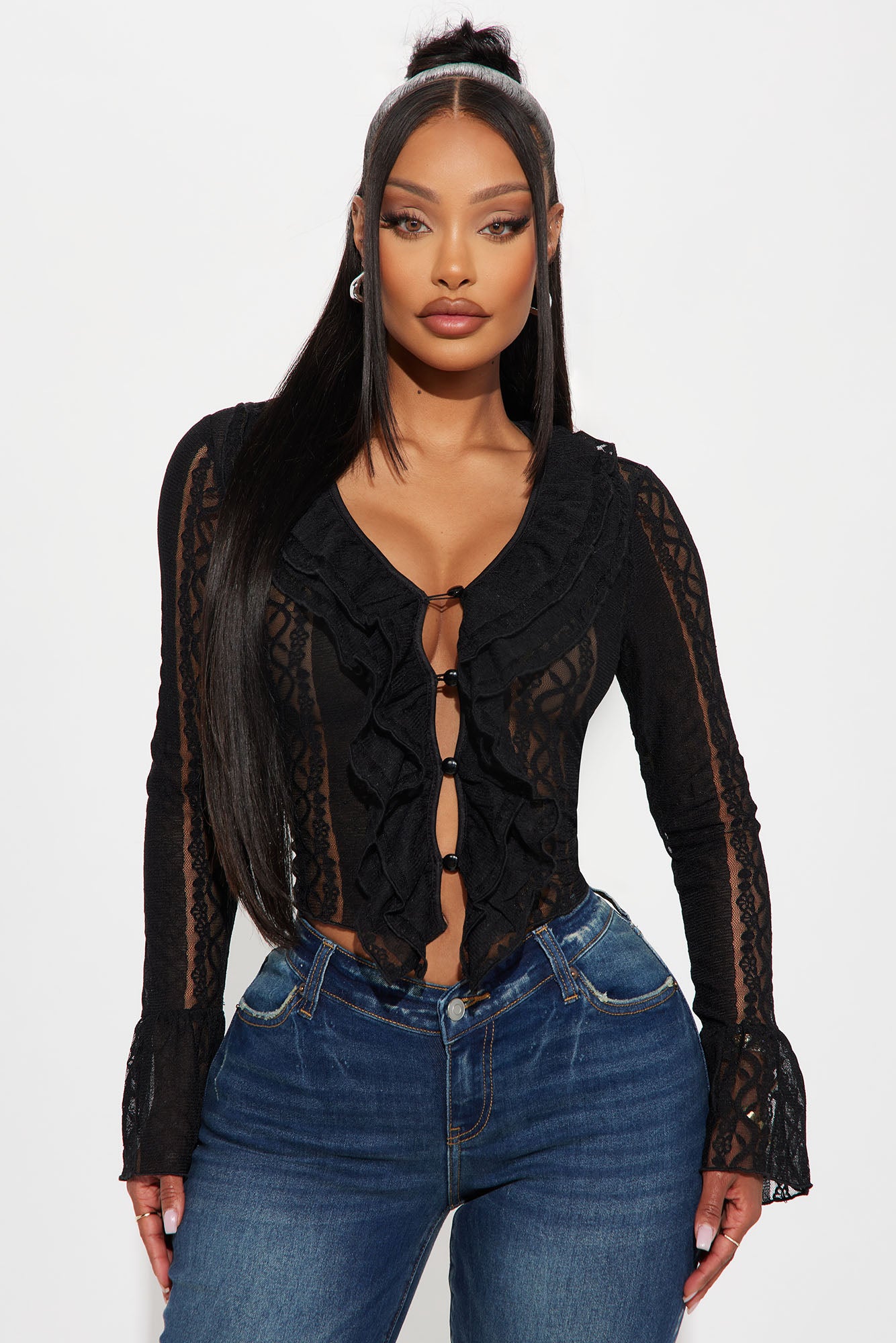 Bella Ruffle Lace Top