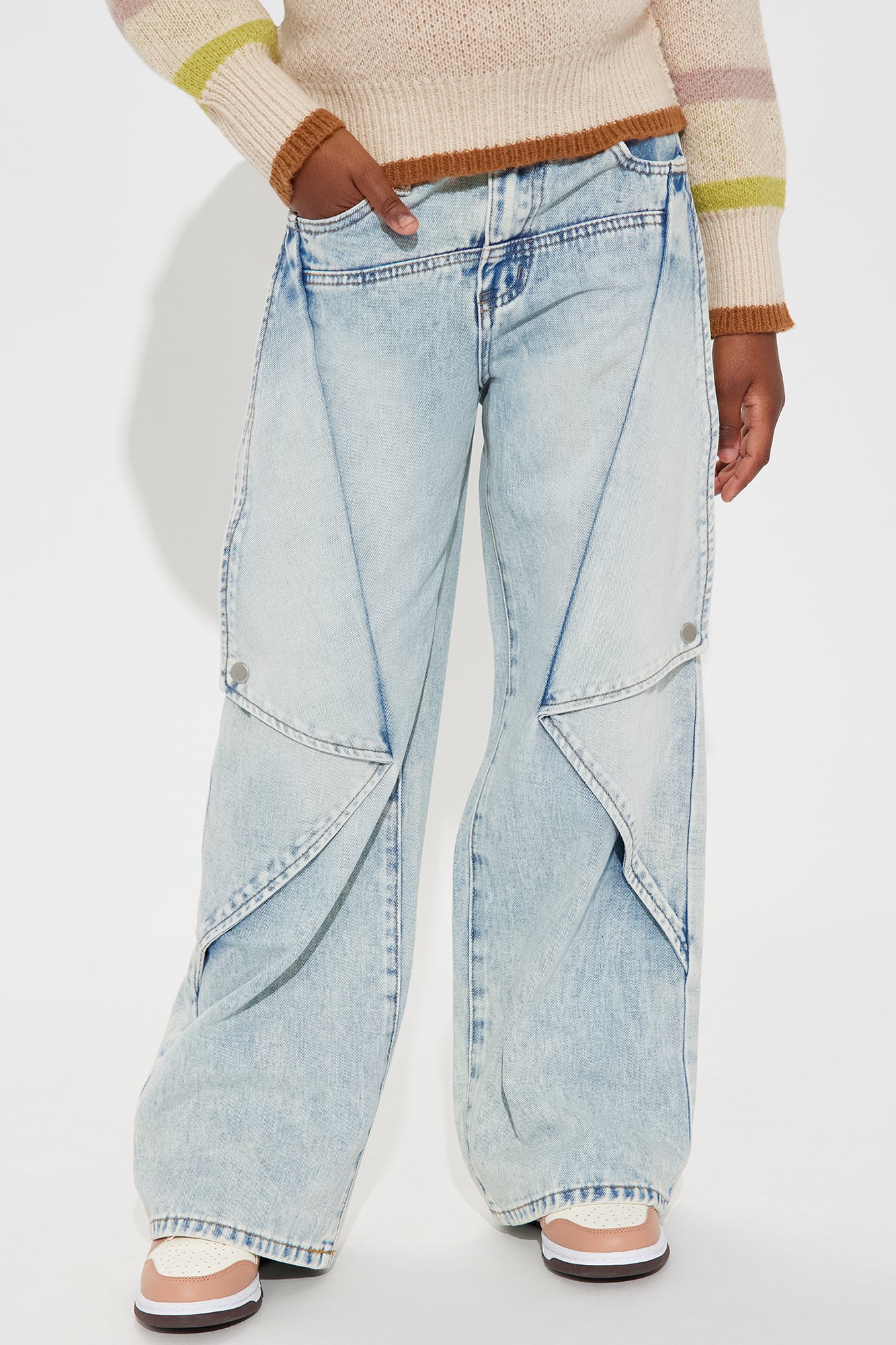 Mini In An Instant Acid Wash Straight Leg Jeans