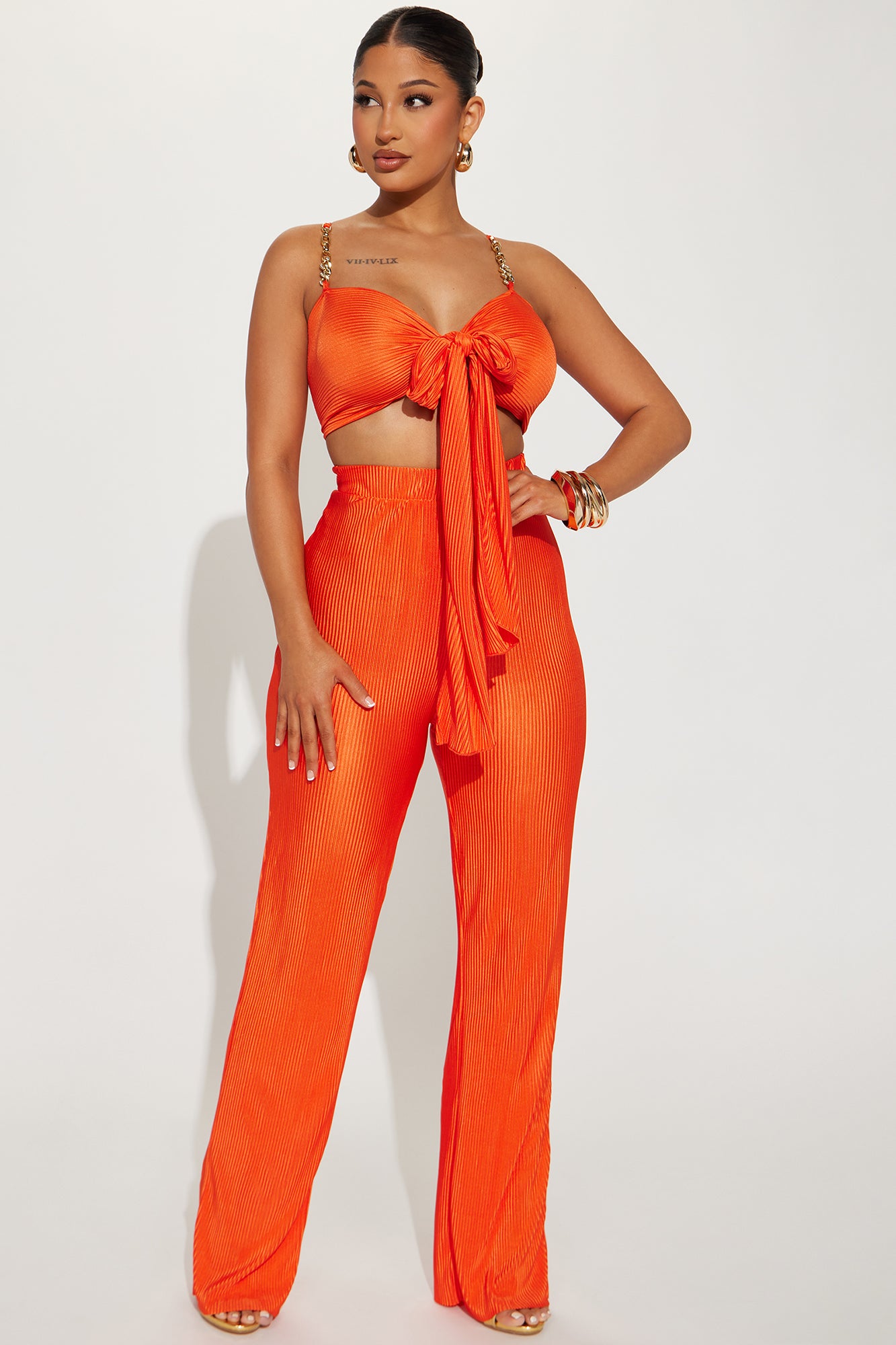 Royal Fantasies Plisse Pant Set