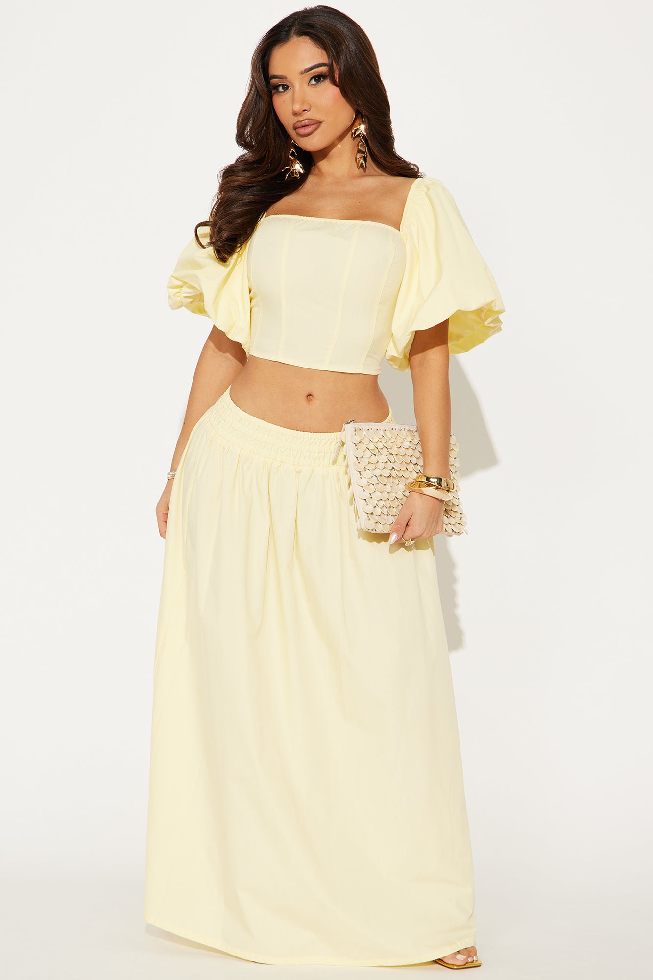 Let's Runaway Together Midi Skirt Set