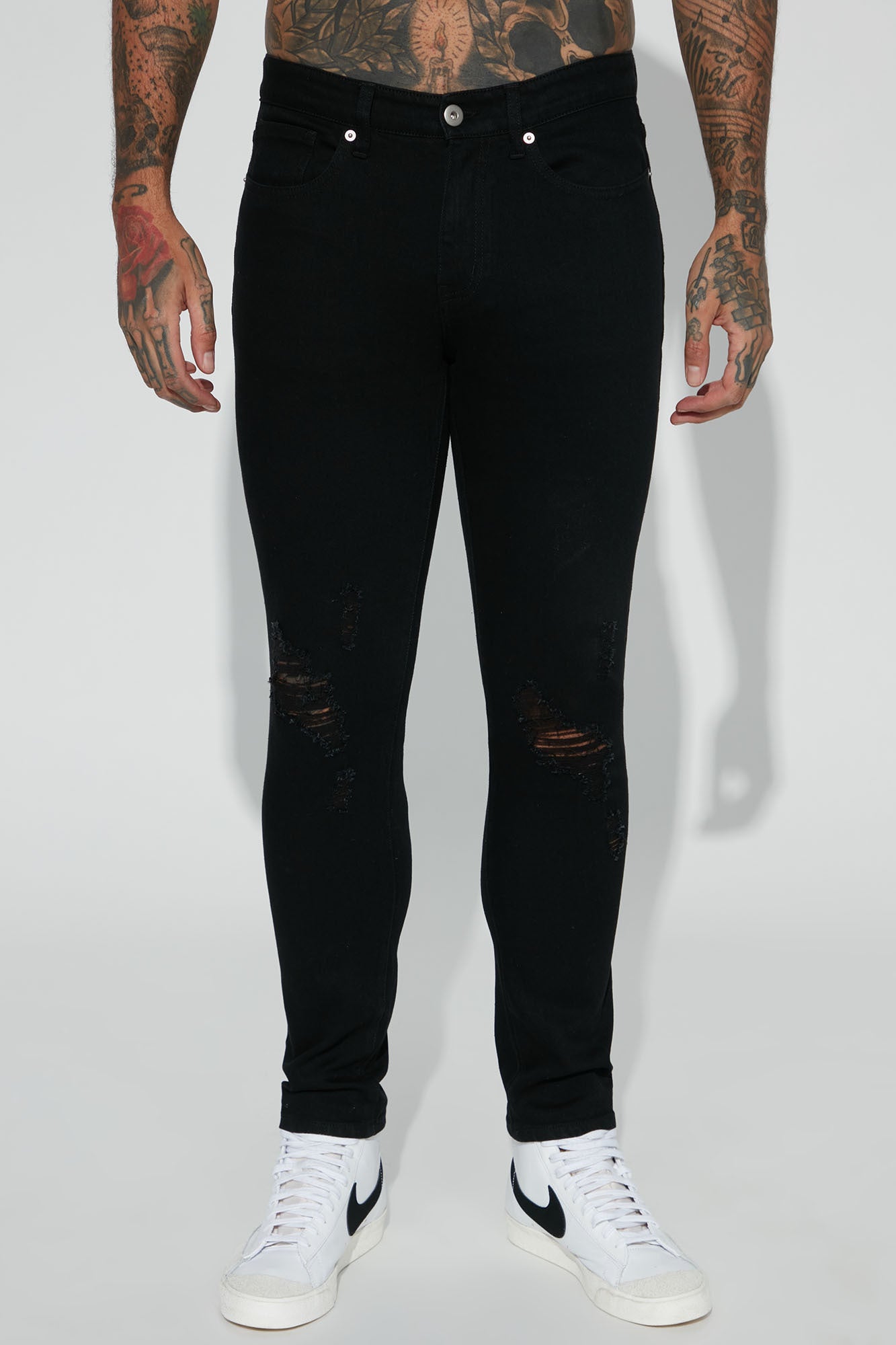 Jasper Skinny Ripped Knee Jeans