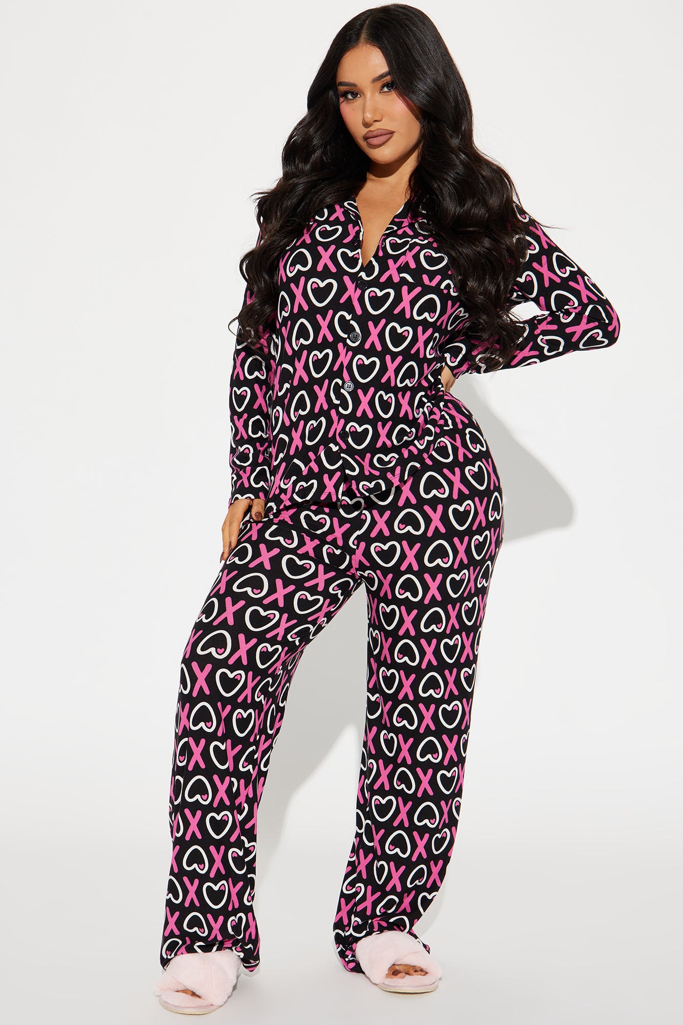 Hug And Kiss Me PJ Pant Set