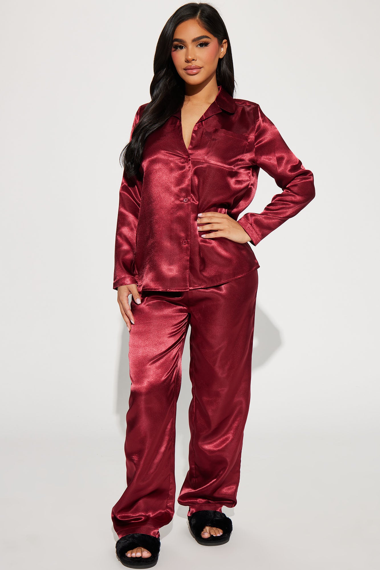 Pillow Fight Satin PJ Pant Set