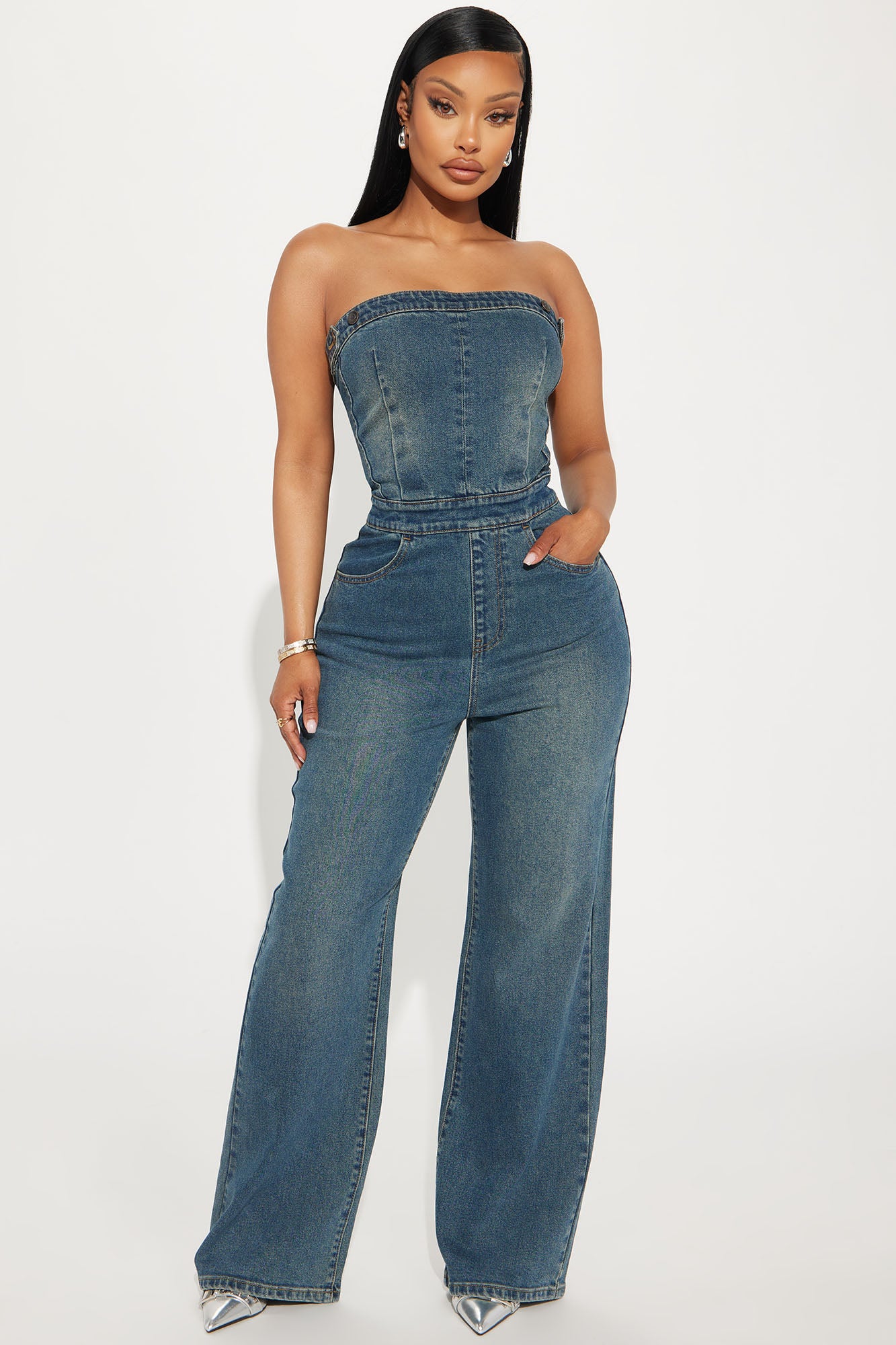 Passion For You Denim Jumpsuit