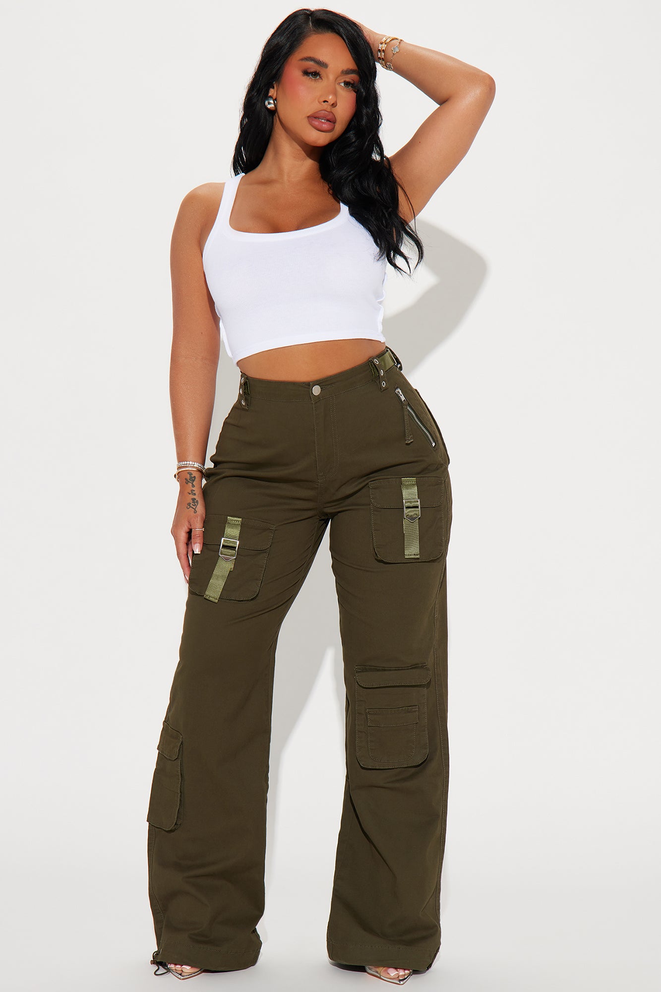 I'm In Town Wide Leg Cargo Jogger