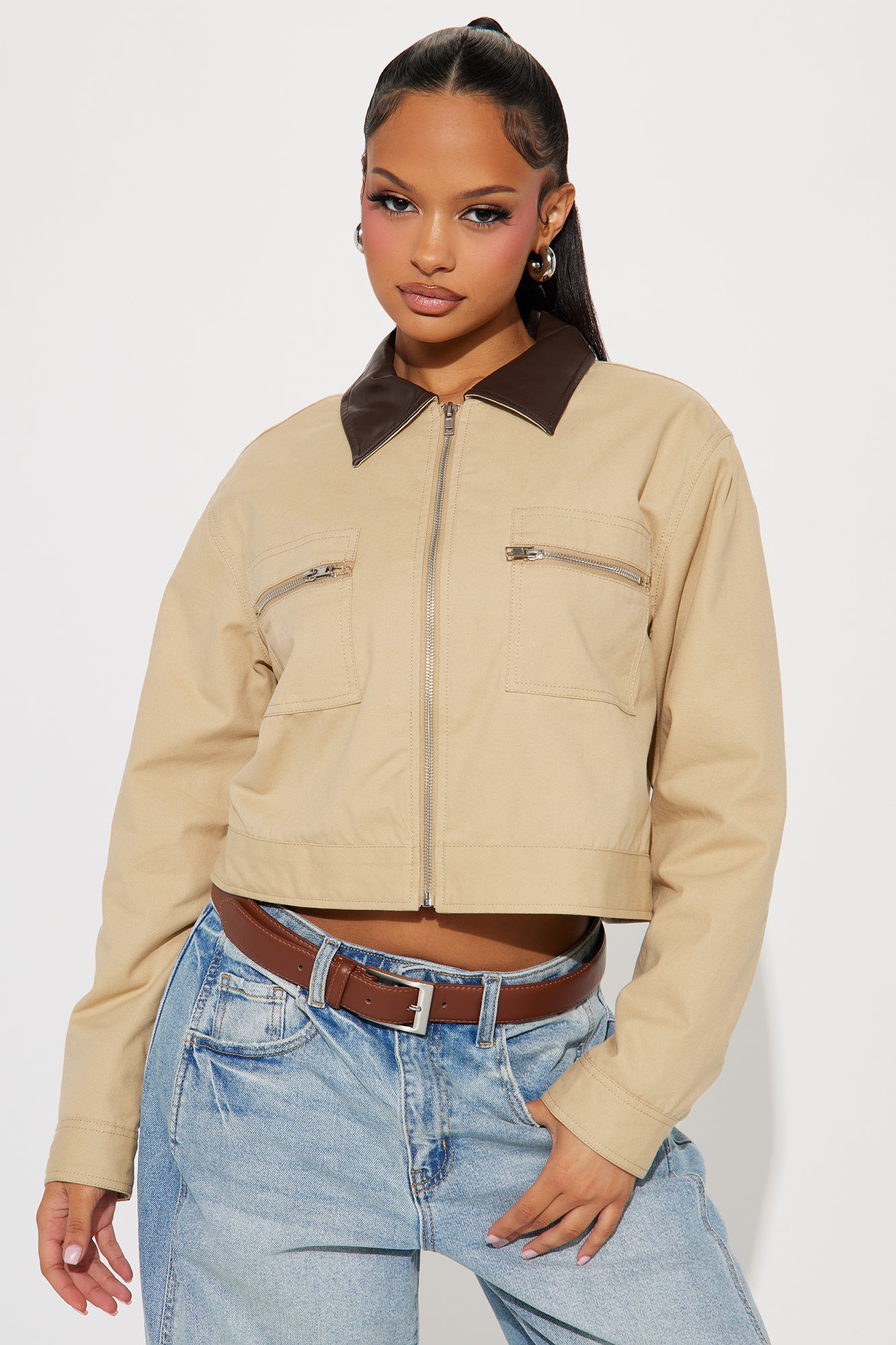 Working Overtime Cropped Barn Jacket