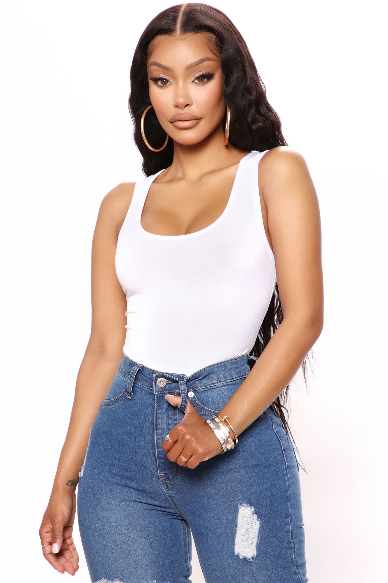 Tell Me More Scoop Neck Tank Top