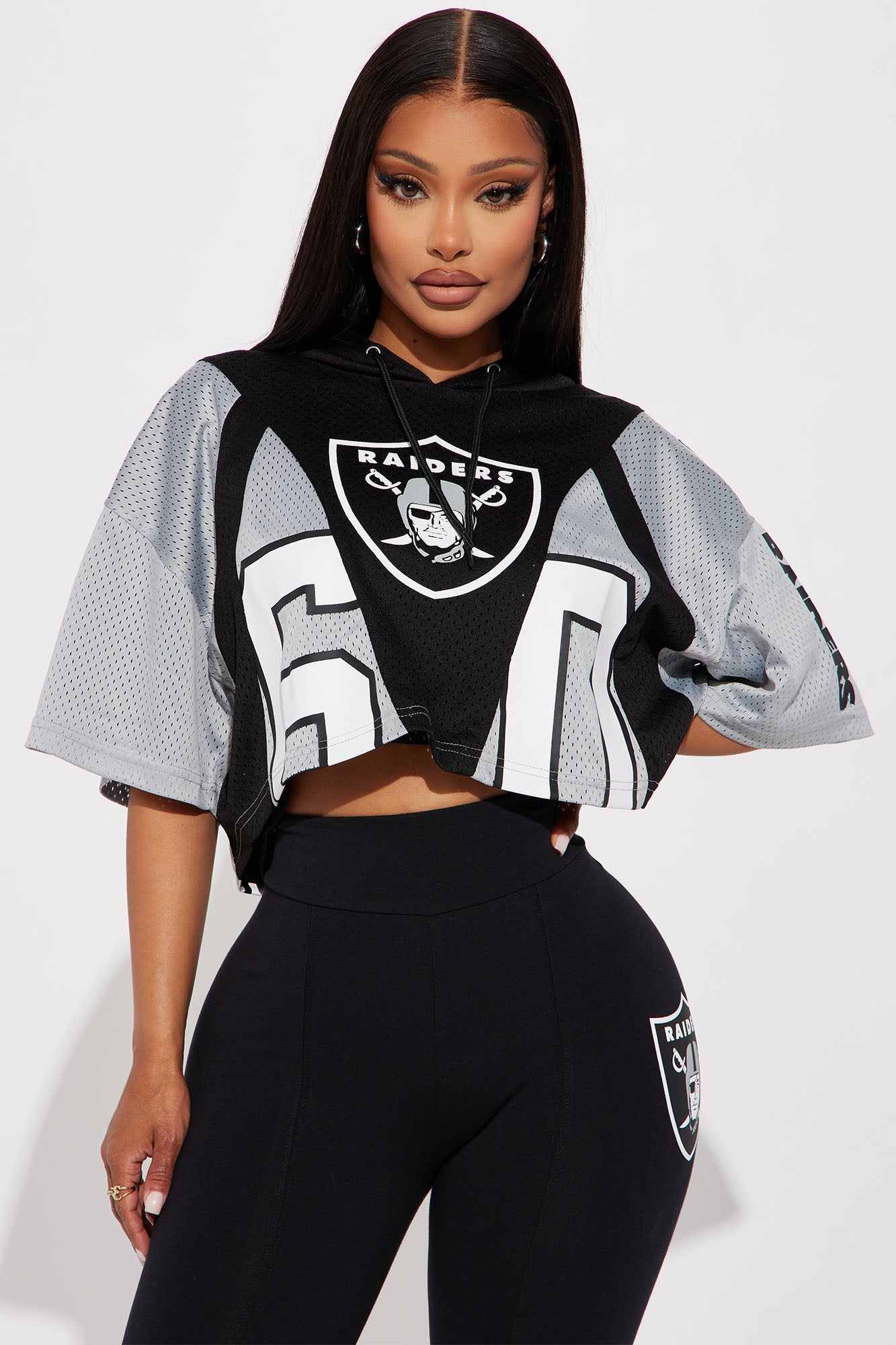 Raiders Cropped Mesh Top