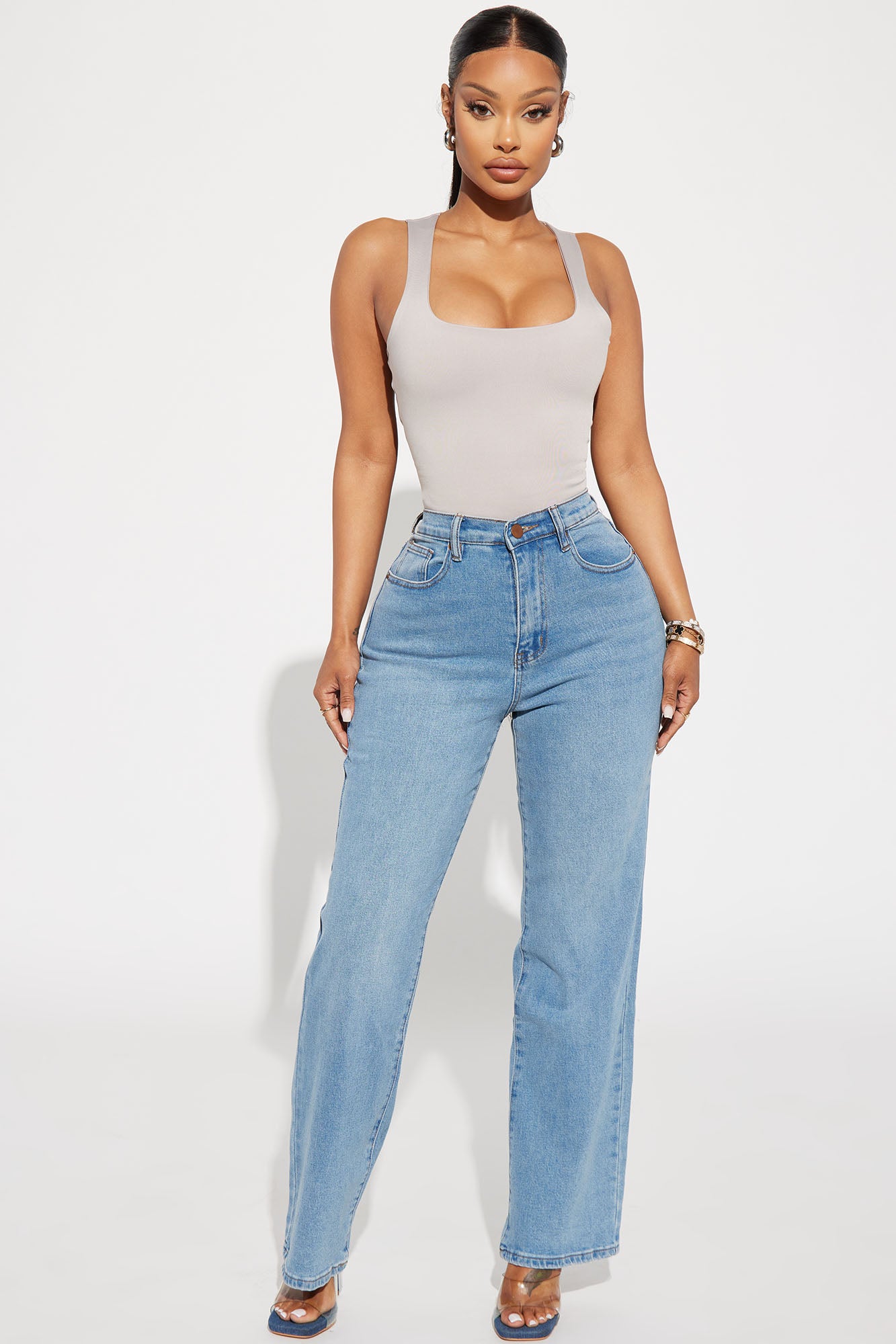 Classic 90s Low Stretch Straight Leg Jeans