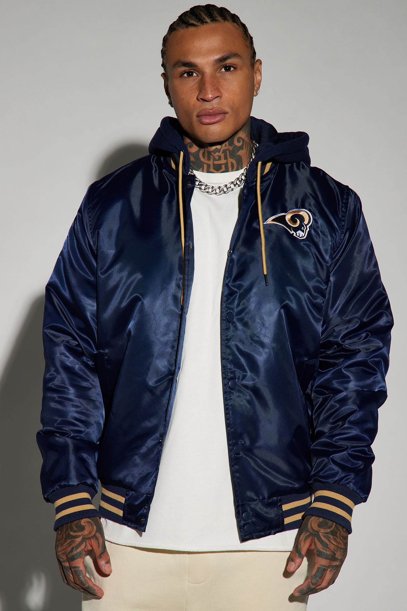 Rams Hooded Bomber Jacket