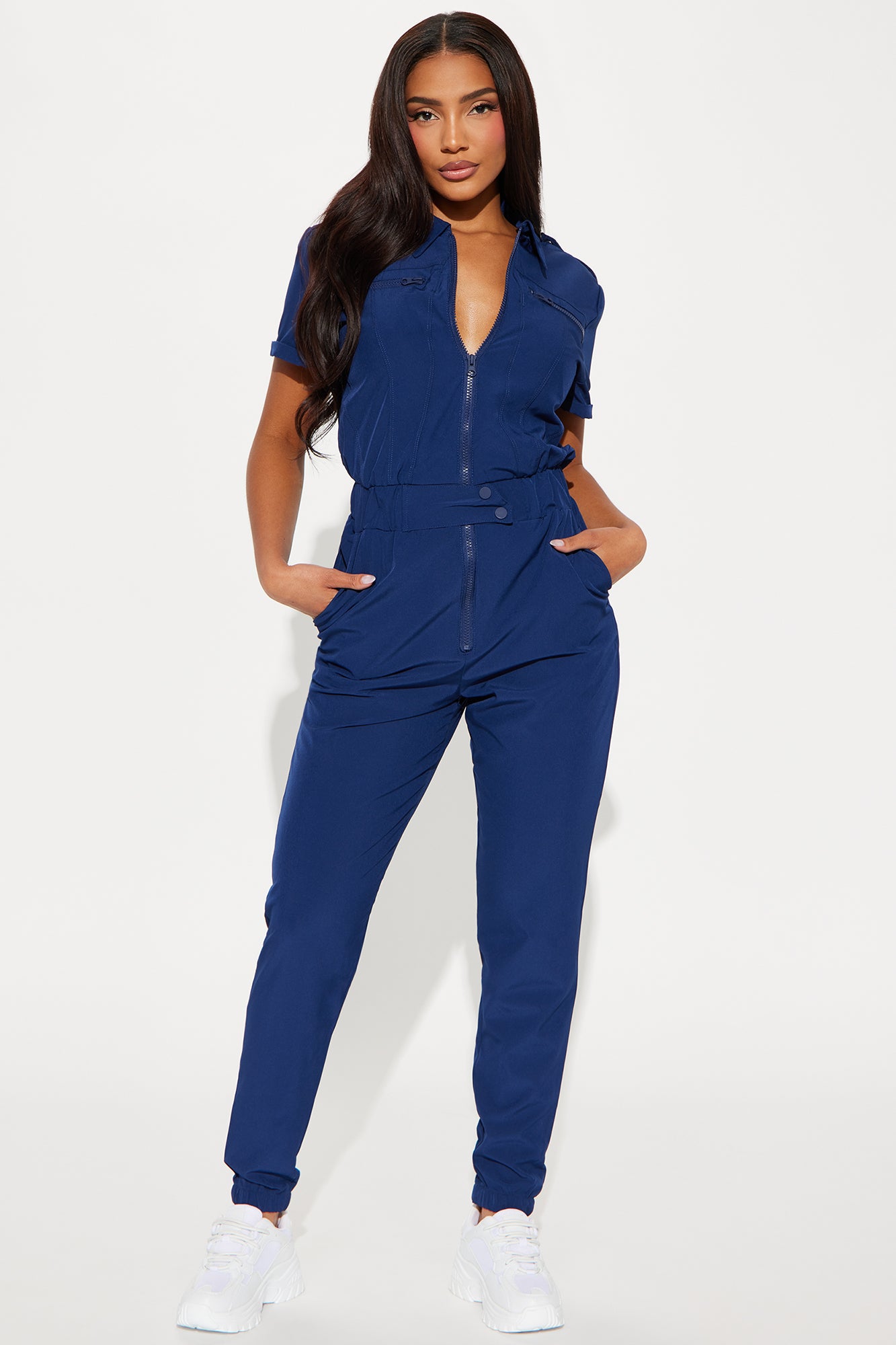 On Call Stretch Uniform Scrub Jumpsuit