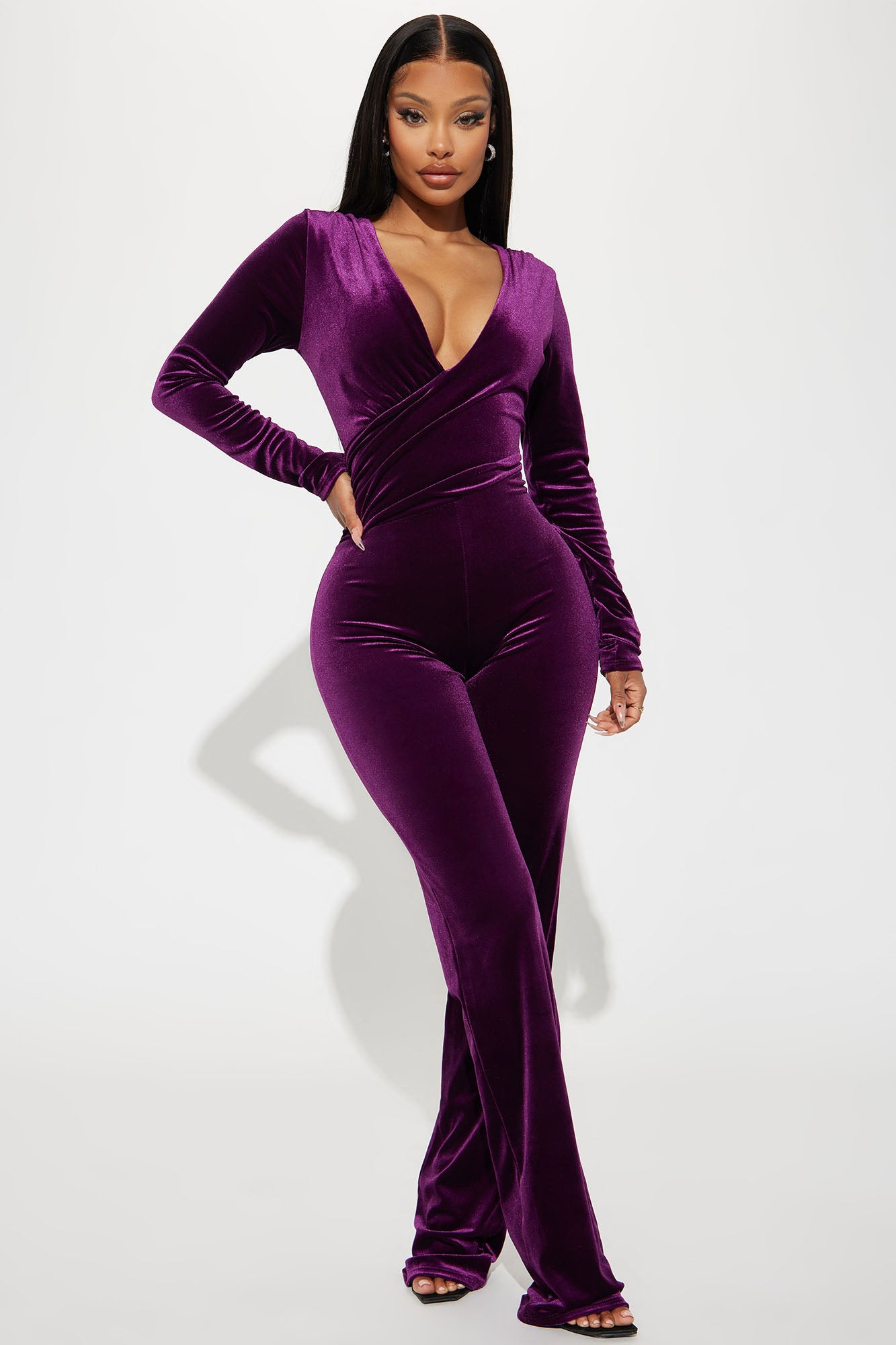 Here Is The Moment Velvet Jumpsuit