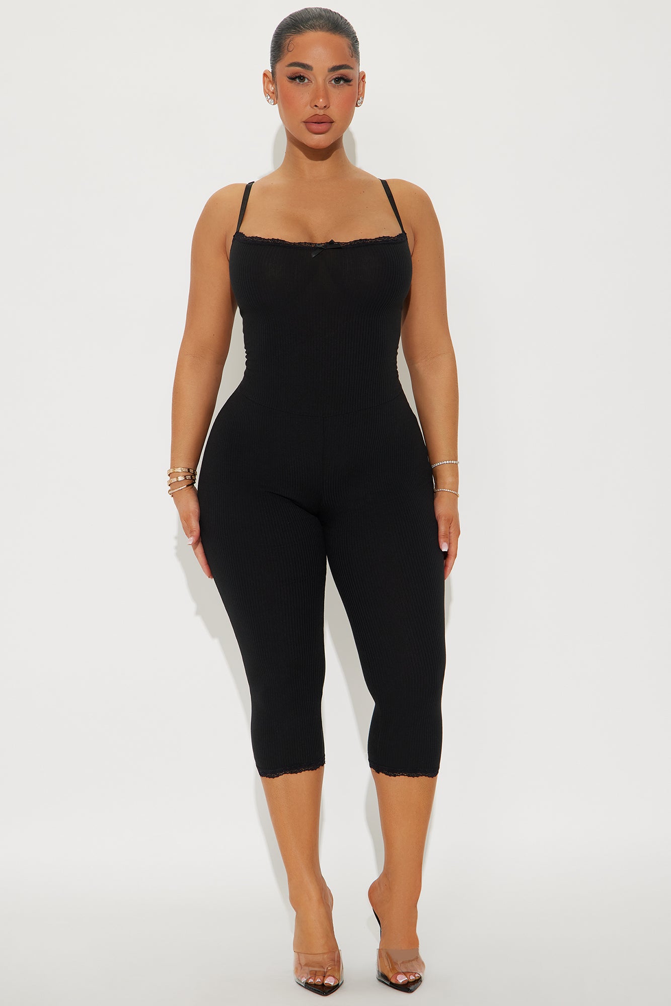 Dalphine Ribbed Capri Jumpsuit