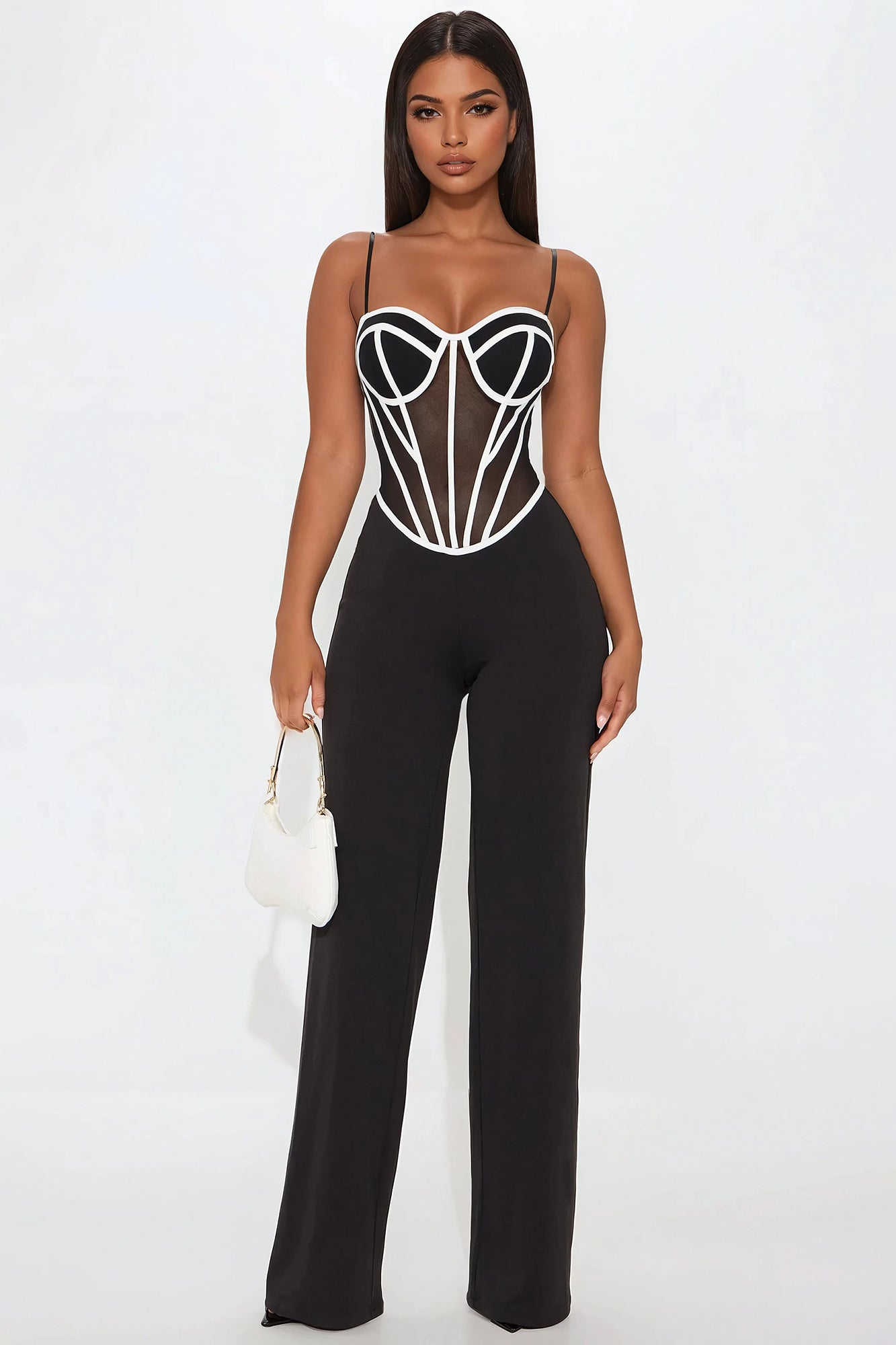 Clean Lines Corset Jumpsuit