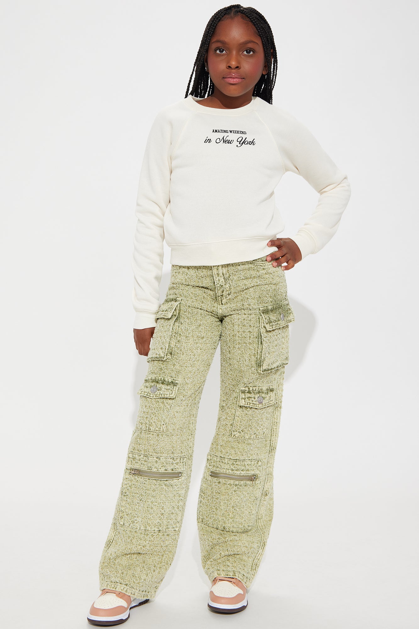 Mini Lily Boucle Cargo Pant