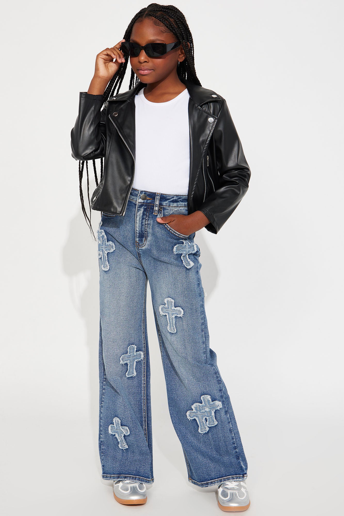 Mini Cross Your Mind Wide Leg Jean