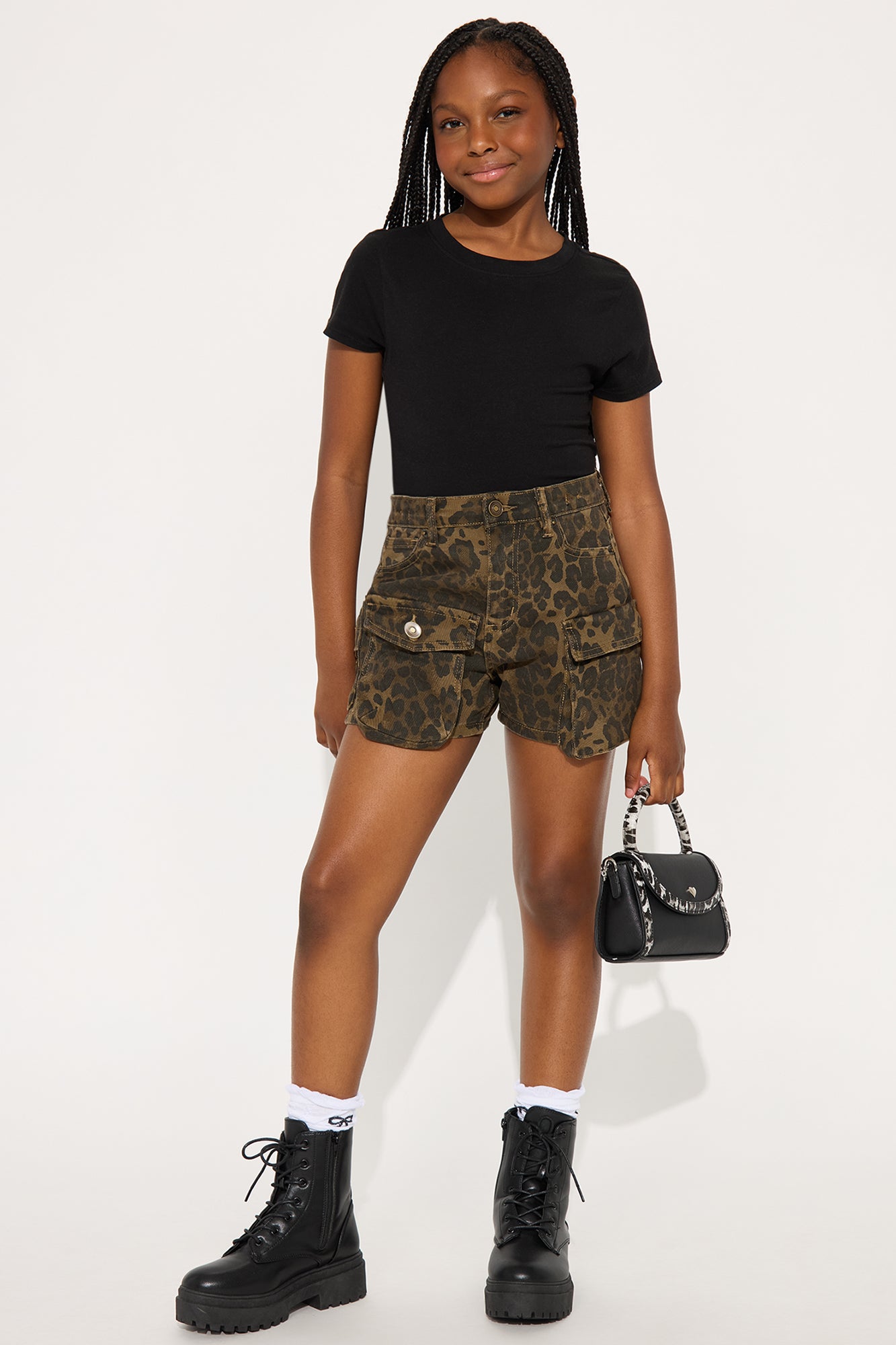 Mini Lily Printed Cargo Short