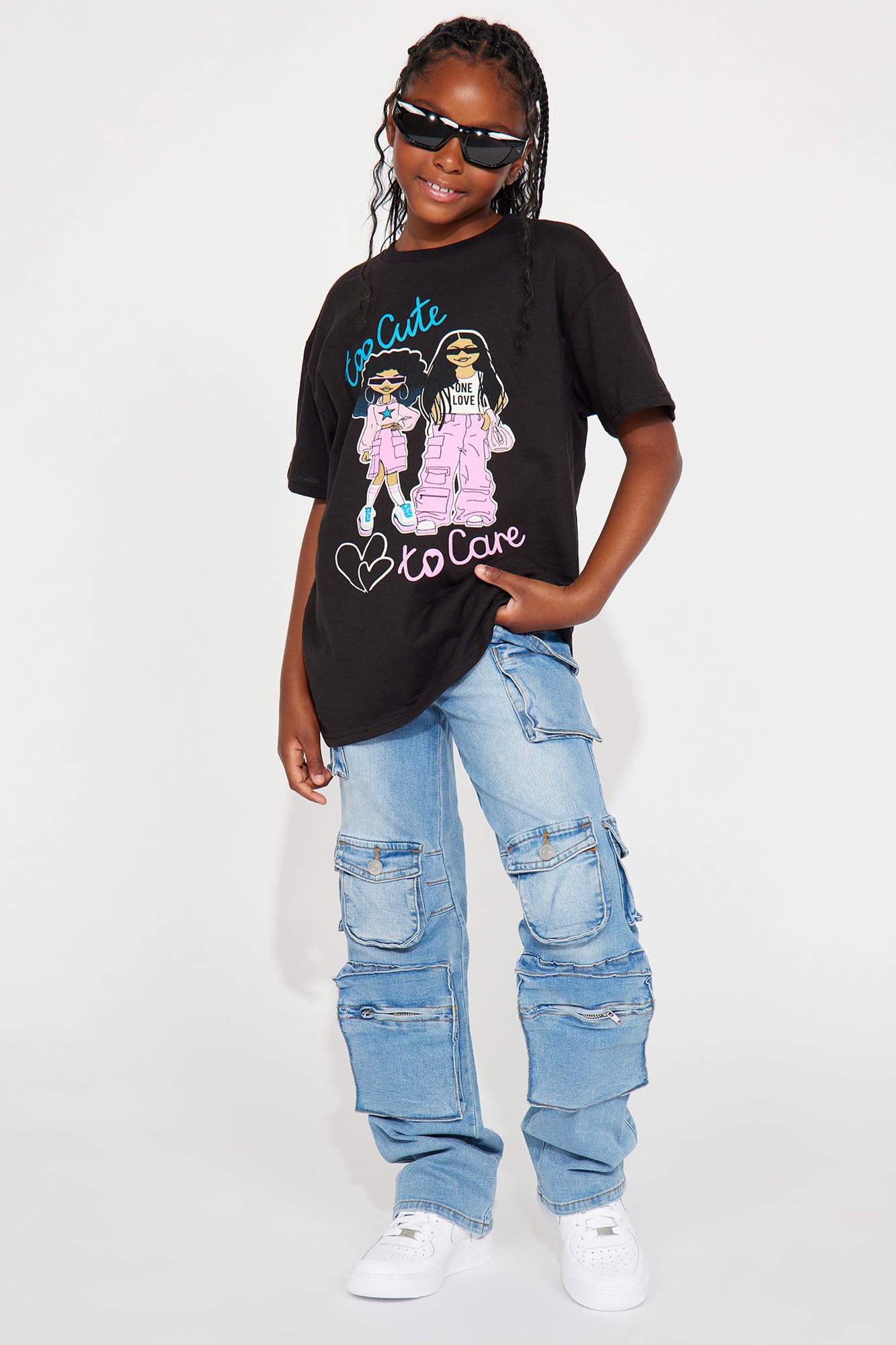 Mini Lily High Rise Cargo Jeans