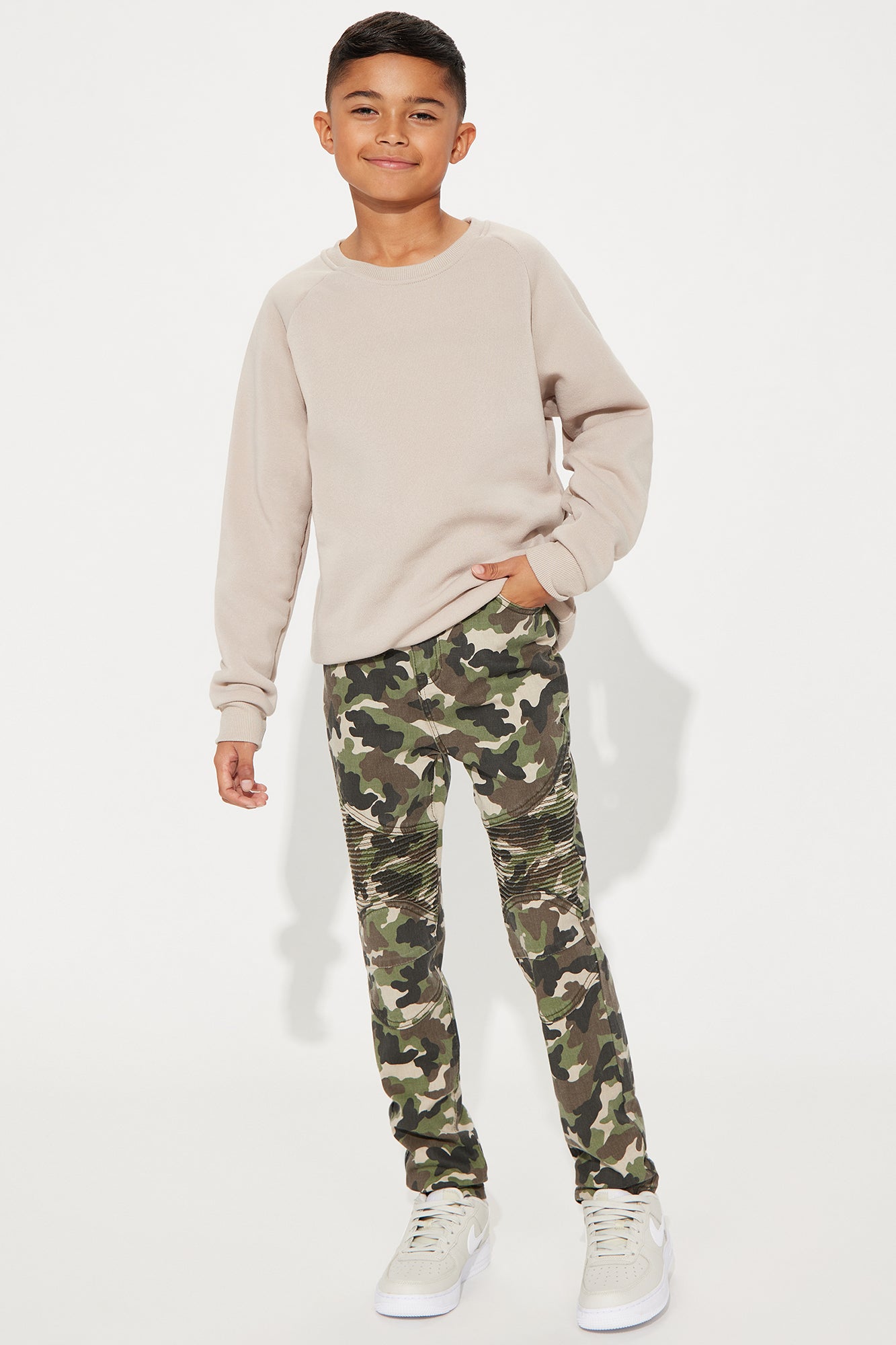 Mini Distress Splatter Moto Skinny