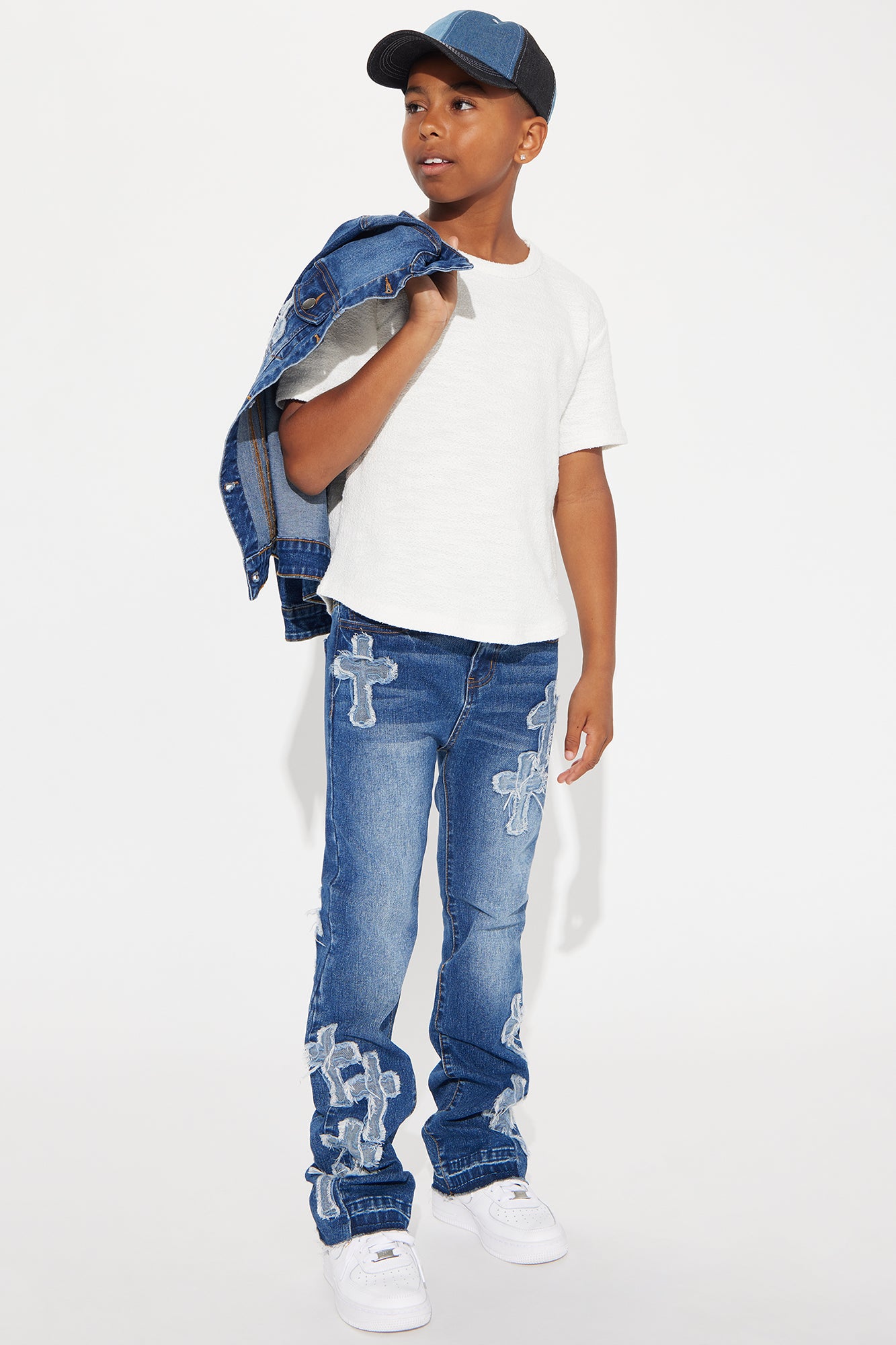 Mini Do I Ever Cross Your Mind Stacked Flare Jean