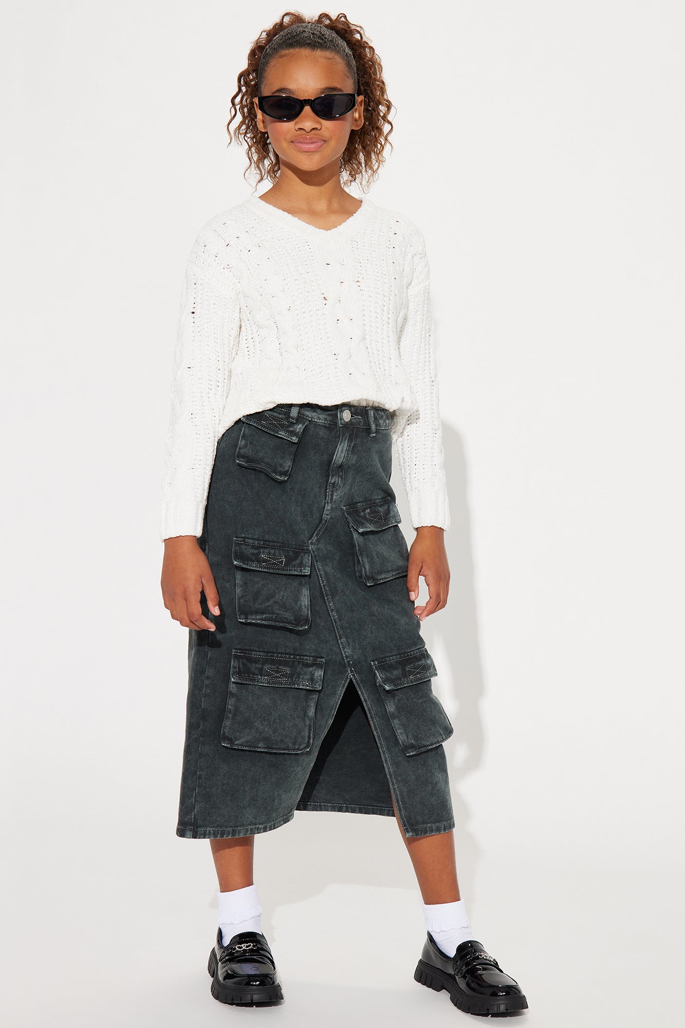 Mini Multi Pocket Cargo Maxi Skirt