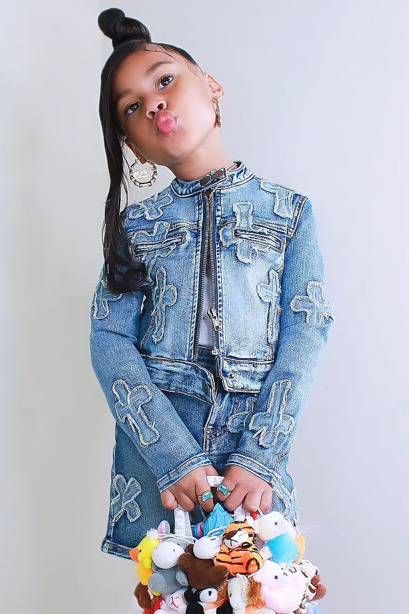 Mini Cross Your Mind Denim Jacket