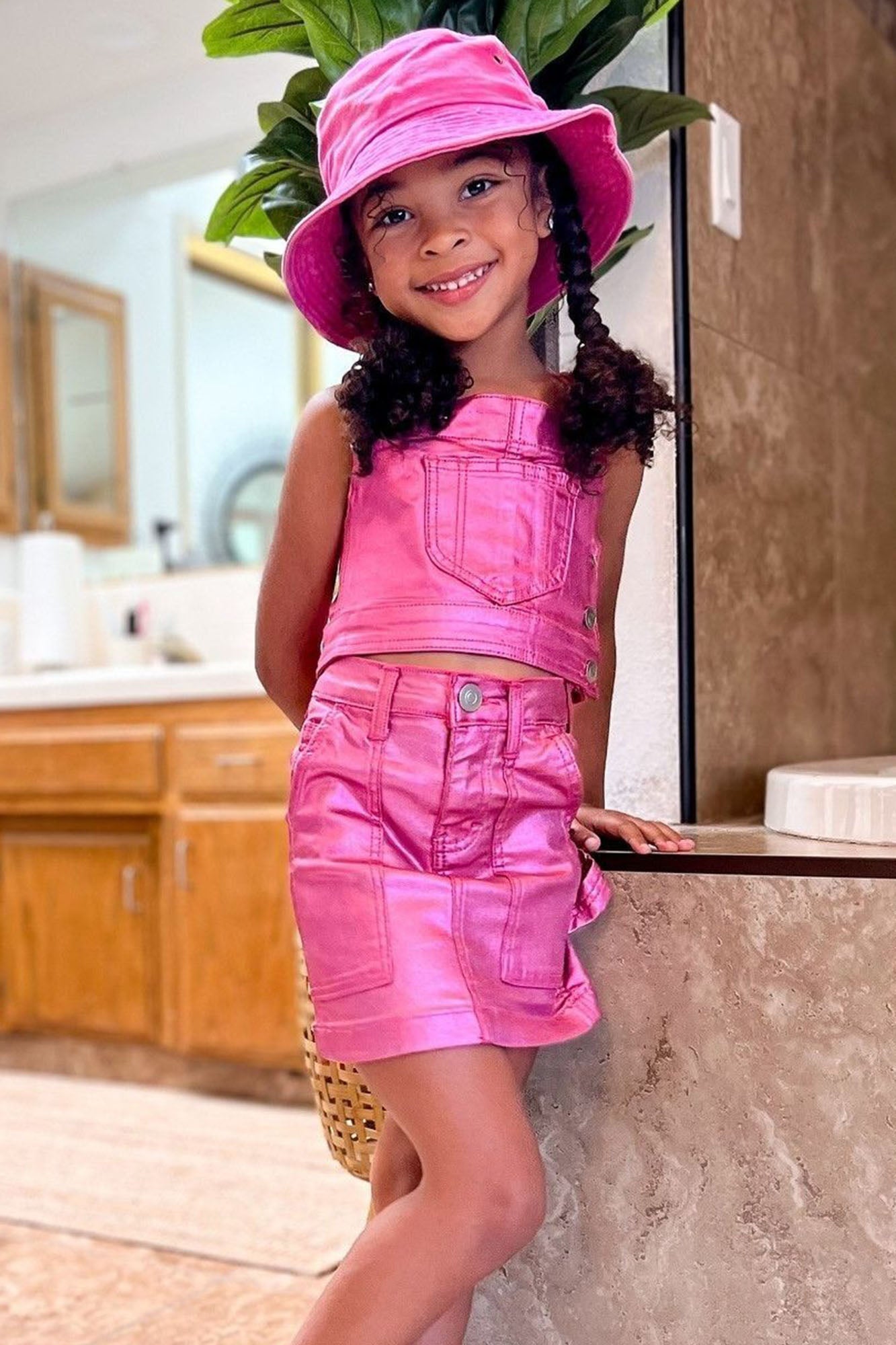 Mini Messiah Overall Bib Skirt Set
