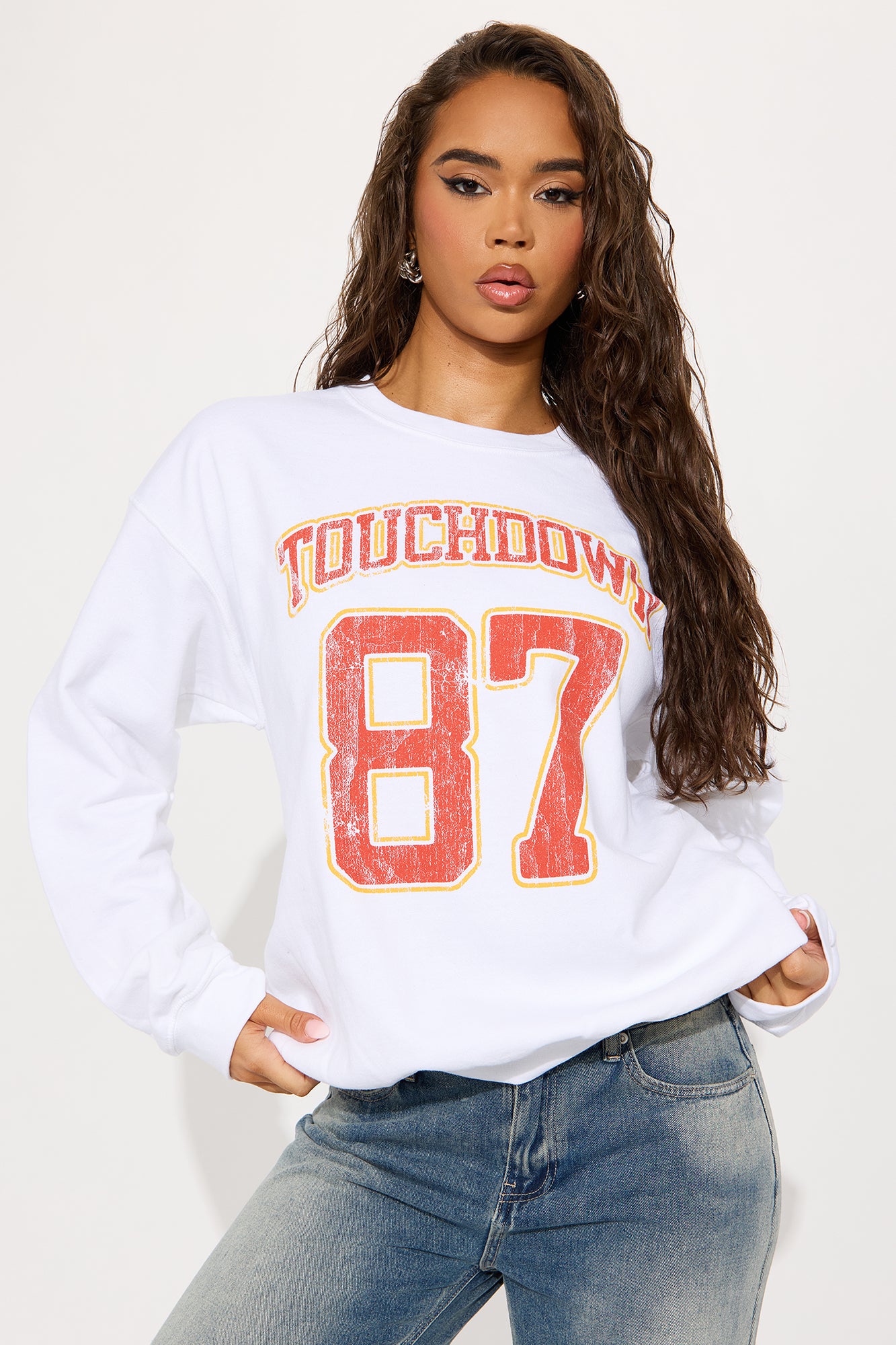 Swift Touchdowns Crew Neck Sweatshirt