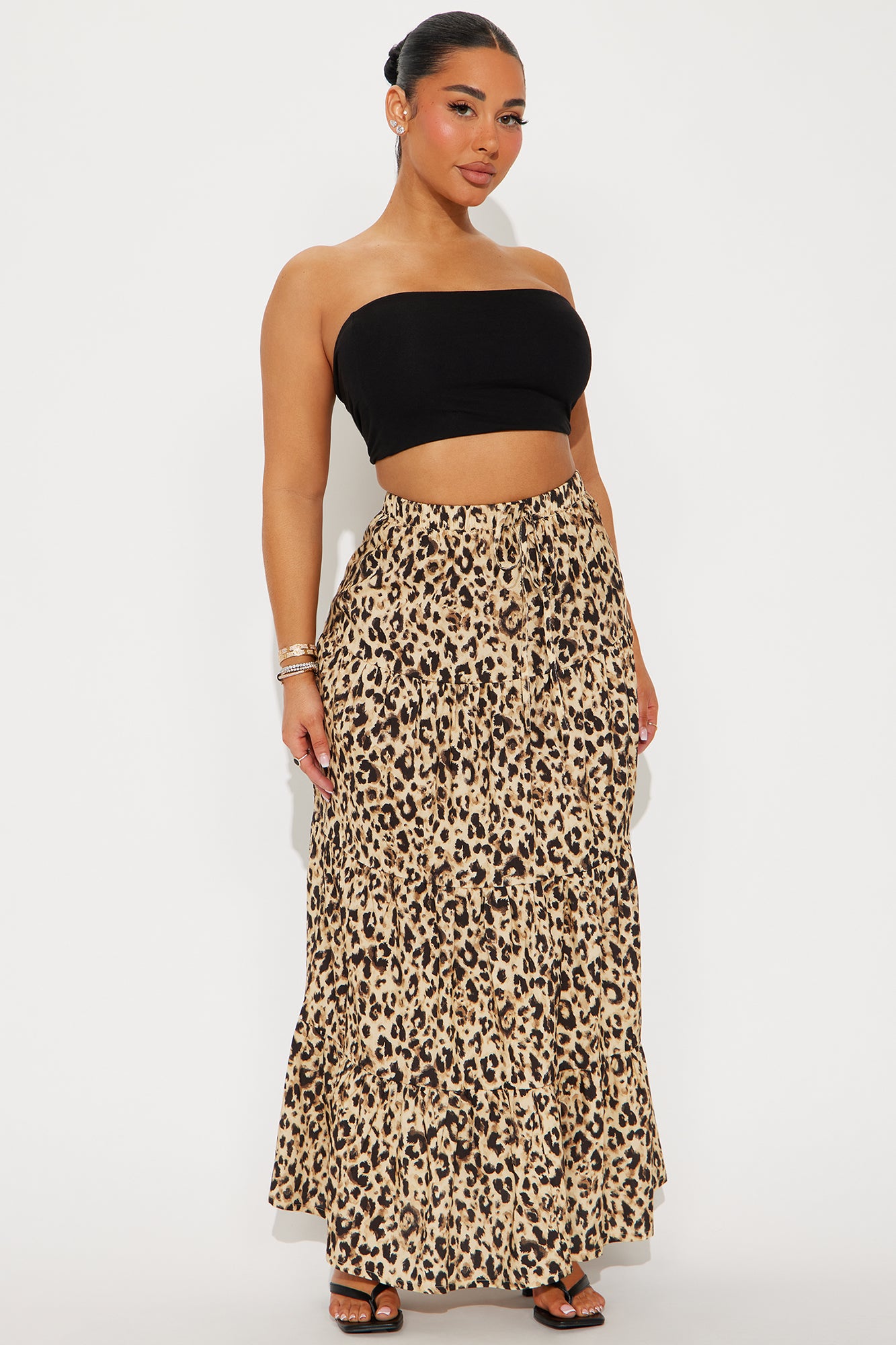 On The Lookout Leopard Maxi Skirt