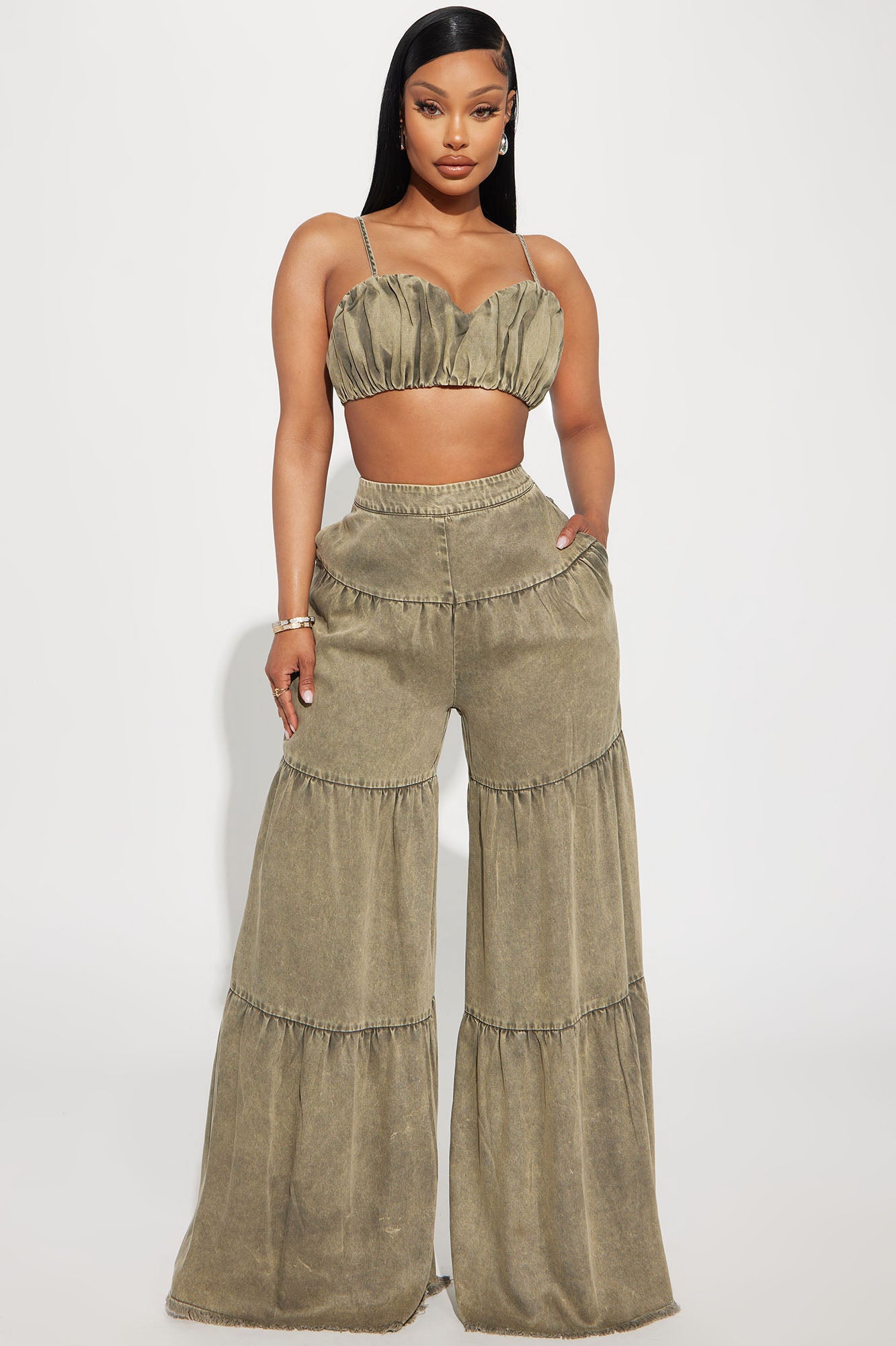Olivia Washed Pant Set