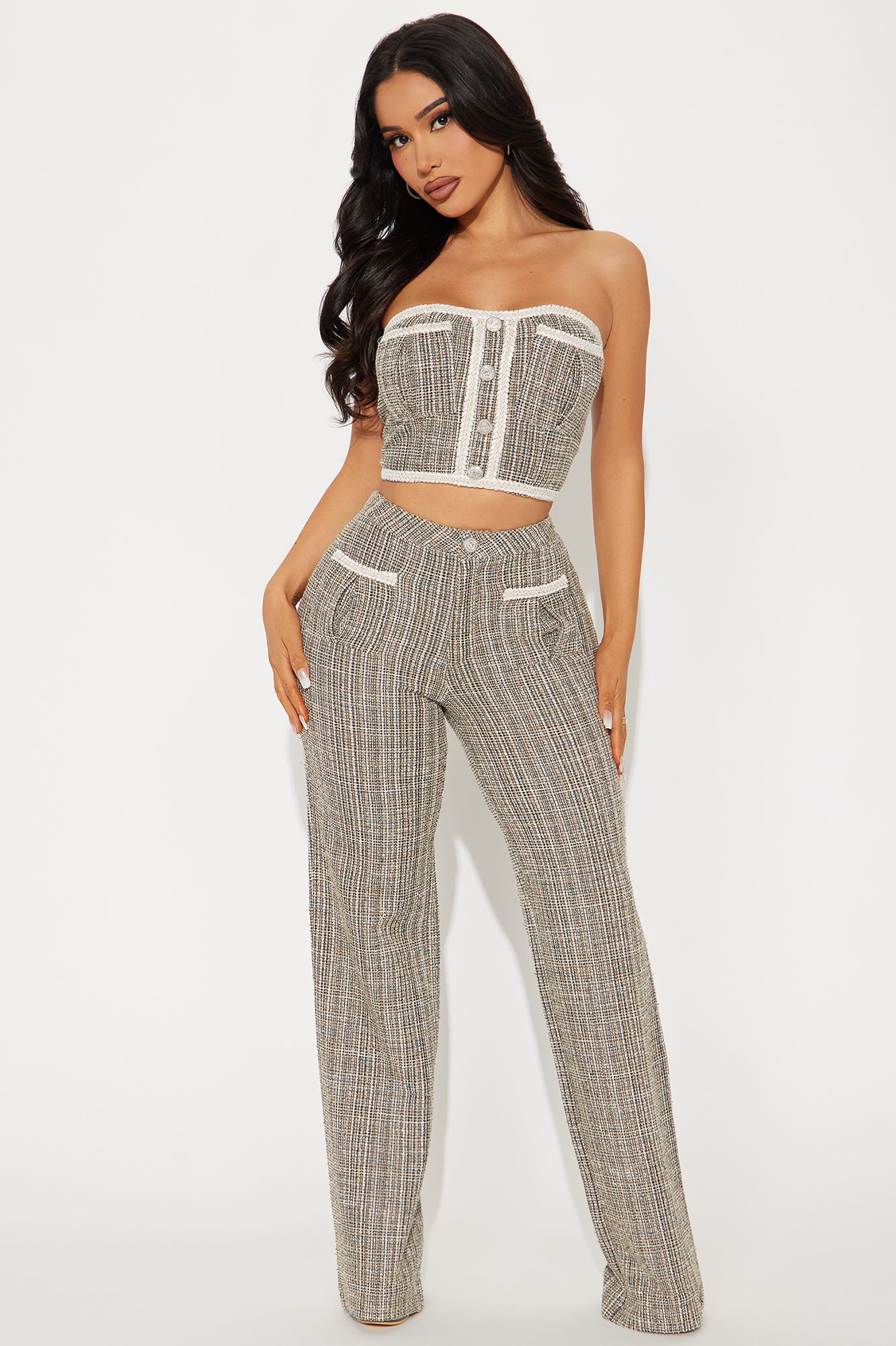Oh So Chic Tweed Pant Set