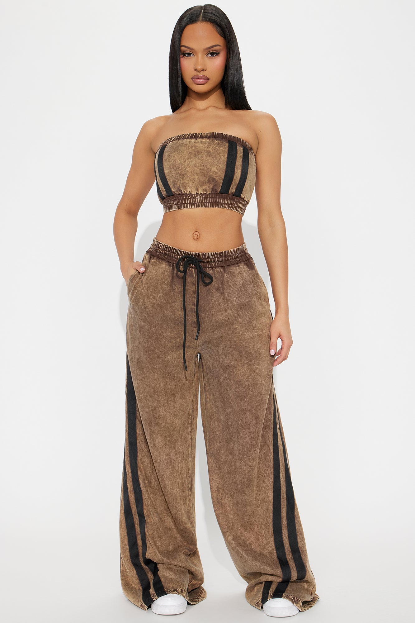keep It Real Washed Pant Set