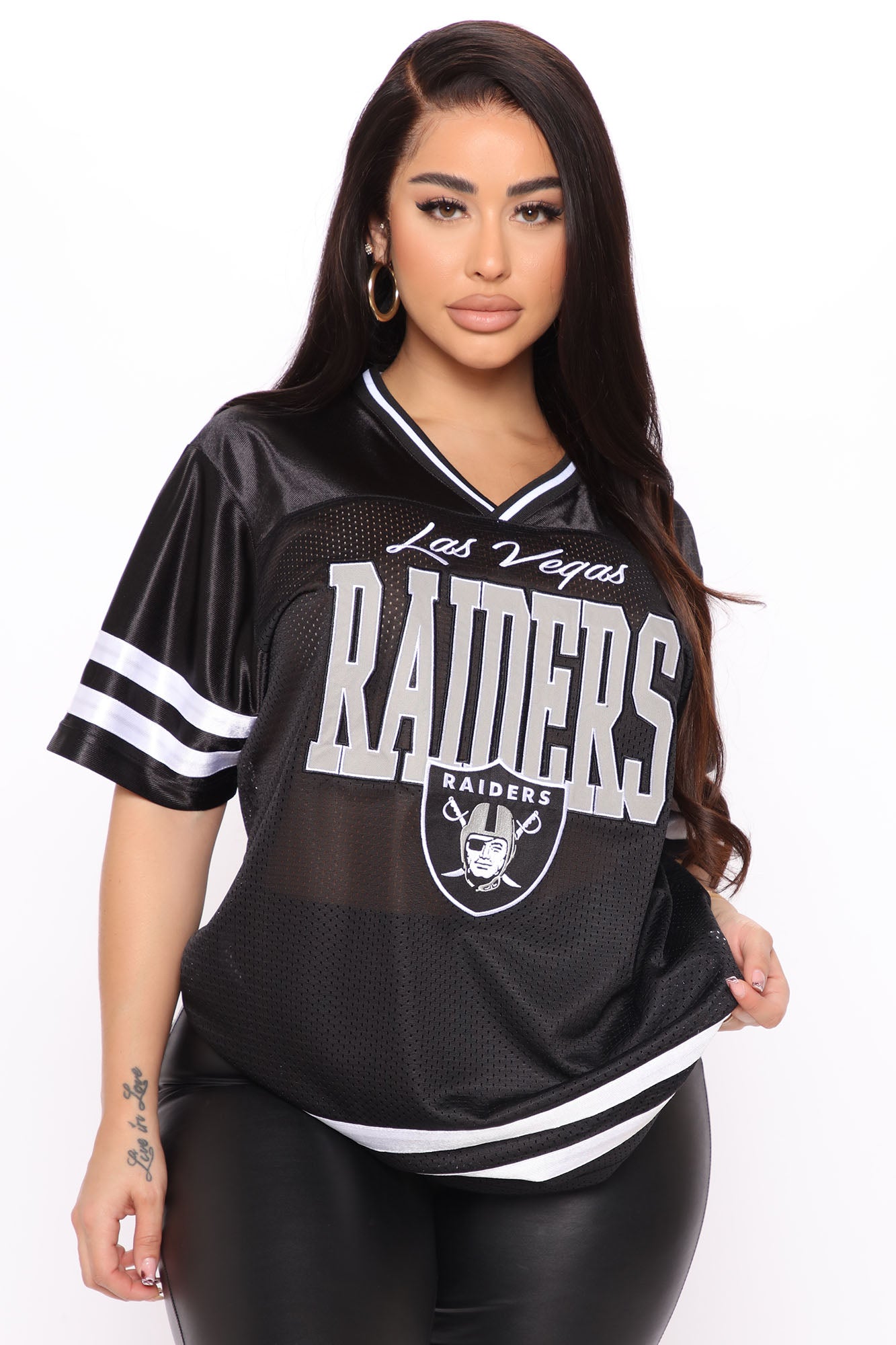 NFL Backward Pass Raiders Mesh Top