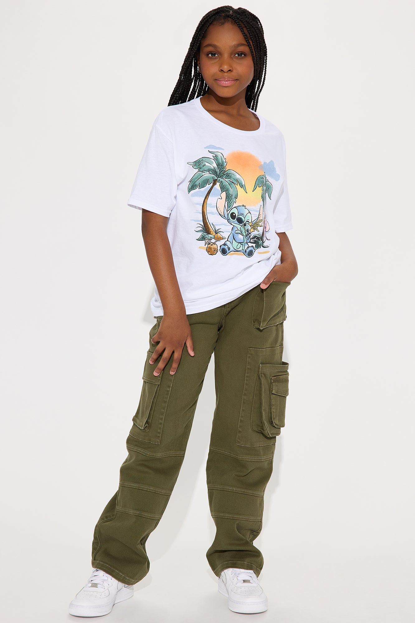 Mini On Command Stretch Straight Leg Cargo Jean